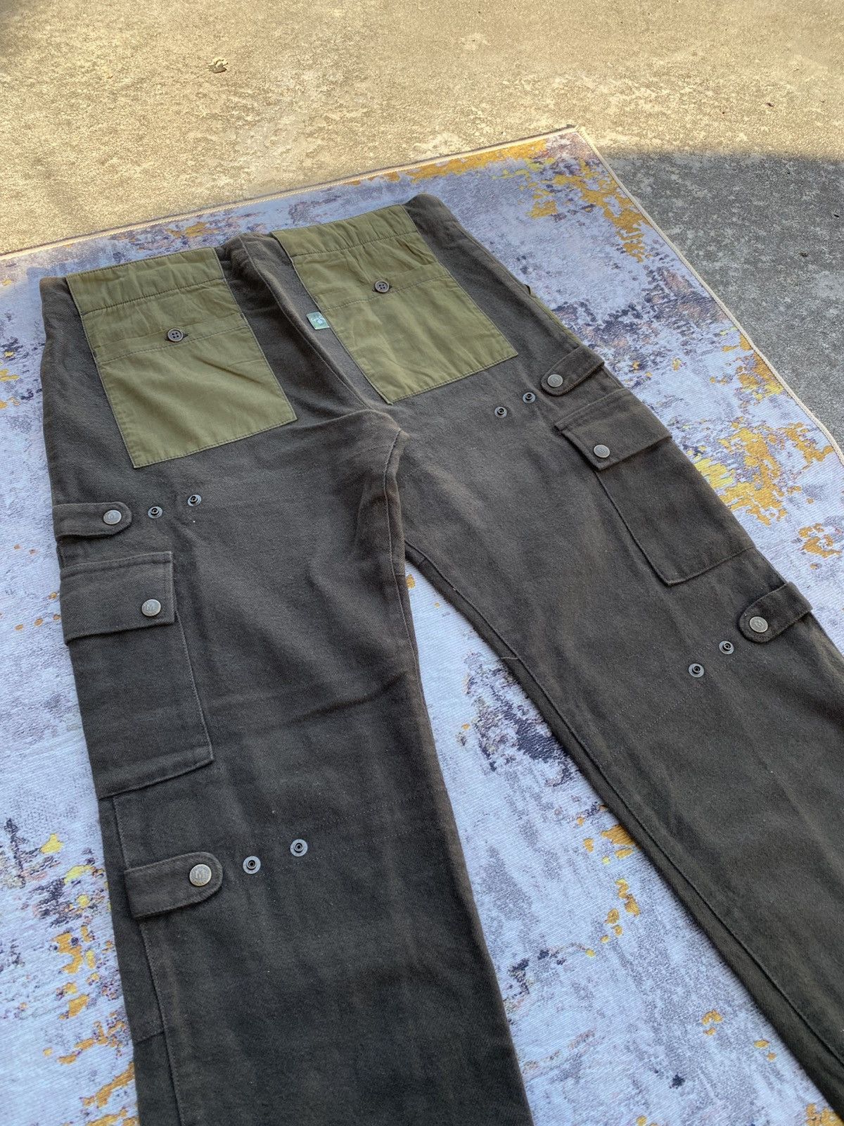 Japanese Brand Vintage Japanese Brands Wool Cargo Mobstyles Pants Size US 35 - 8 Thumbnail
