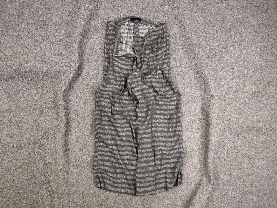 Designer Gudrun Grenz Design Gray Patern cropped wide leg capri Pants Size 36" / US 14 / IT 50 - 1 Thumbnail