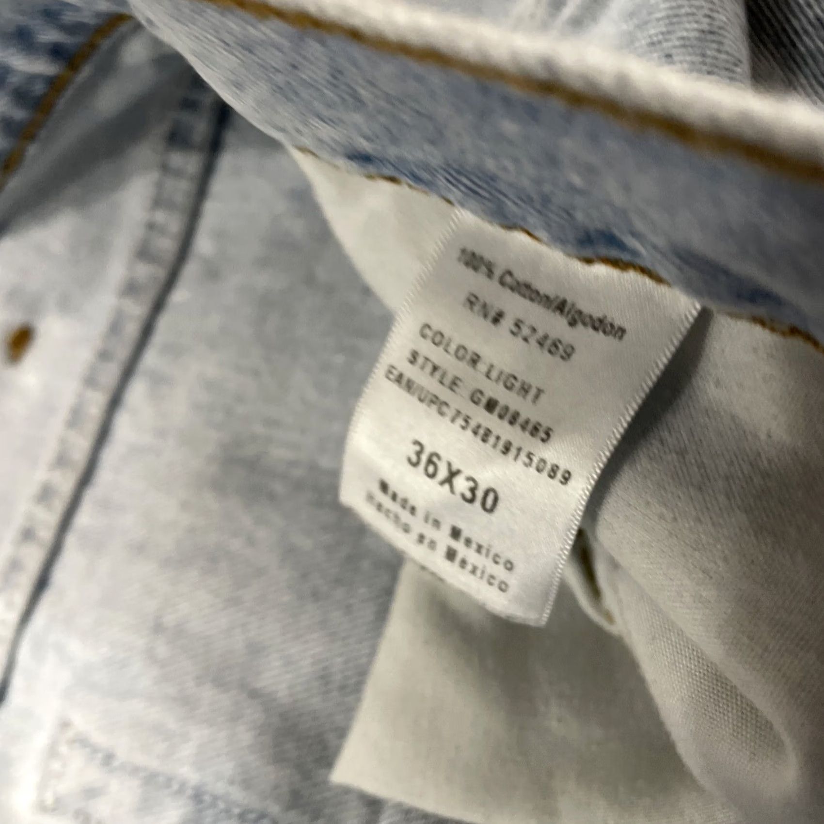 George VINTAGE GEORGE Jeans Men 36x30 Light Blue Wash Denim Regular Straight VTG Y2k Streetwear Mens Jeans Size US 36 / EU 52 - 7 Thumbnail
