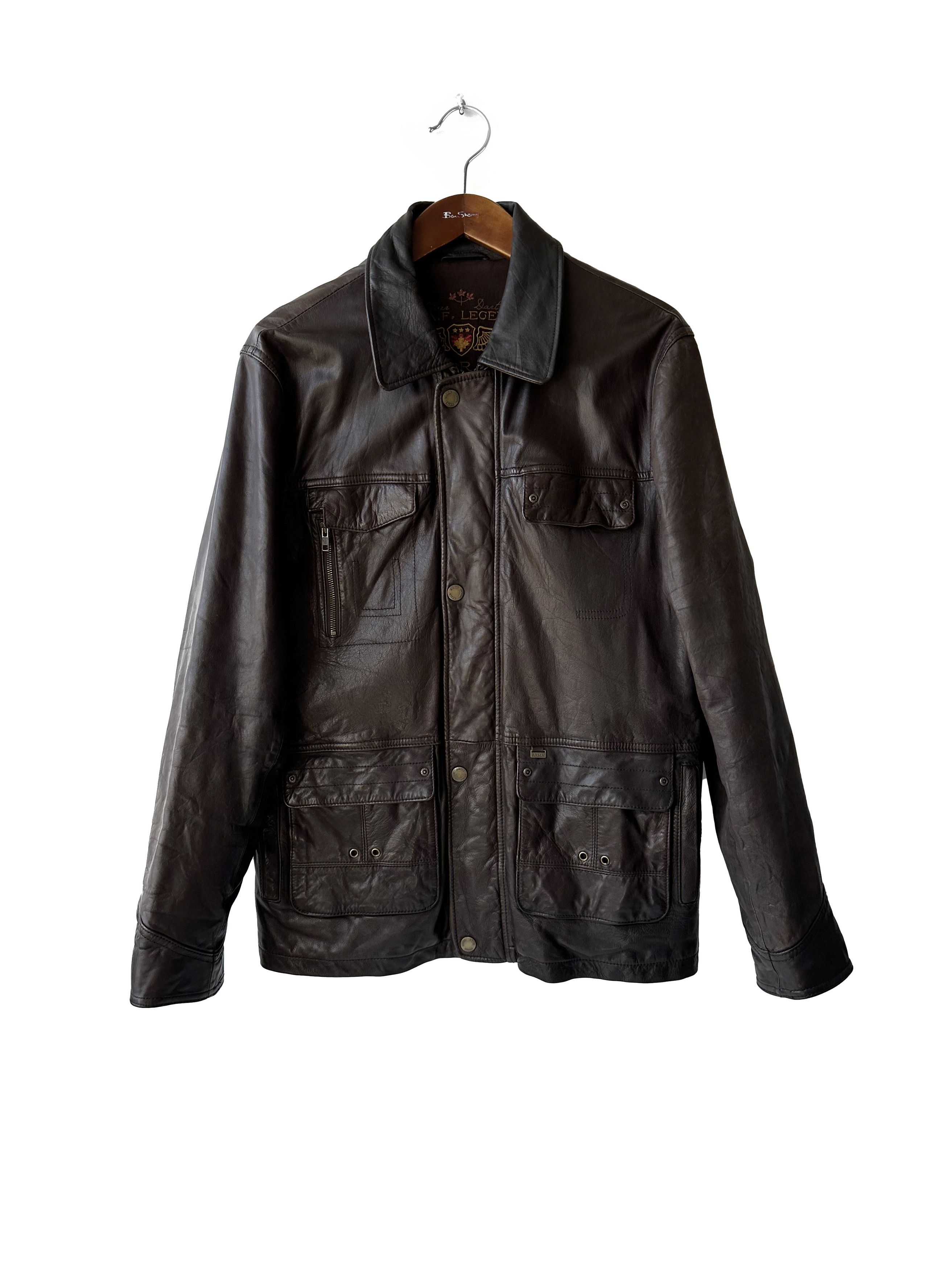 ARMA × Genuine Leather ARMA Ambassador Squadron brown leather jacket Size US L / EU 52-54 / 3 - 1 Thumbnail