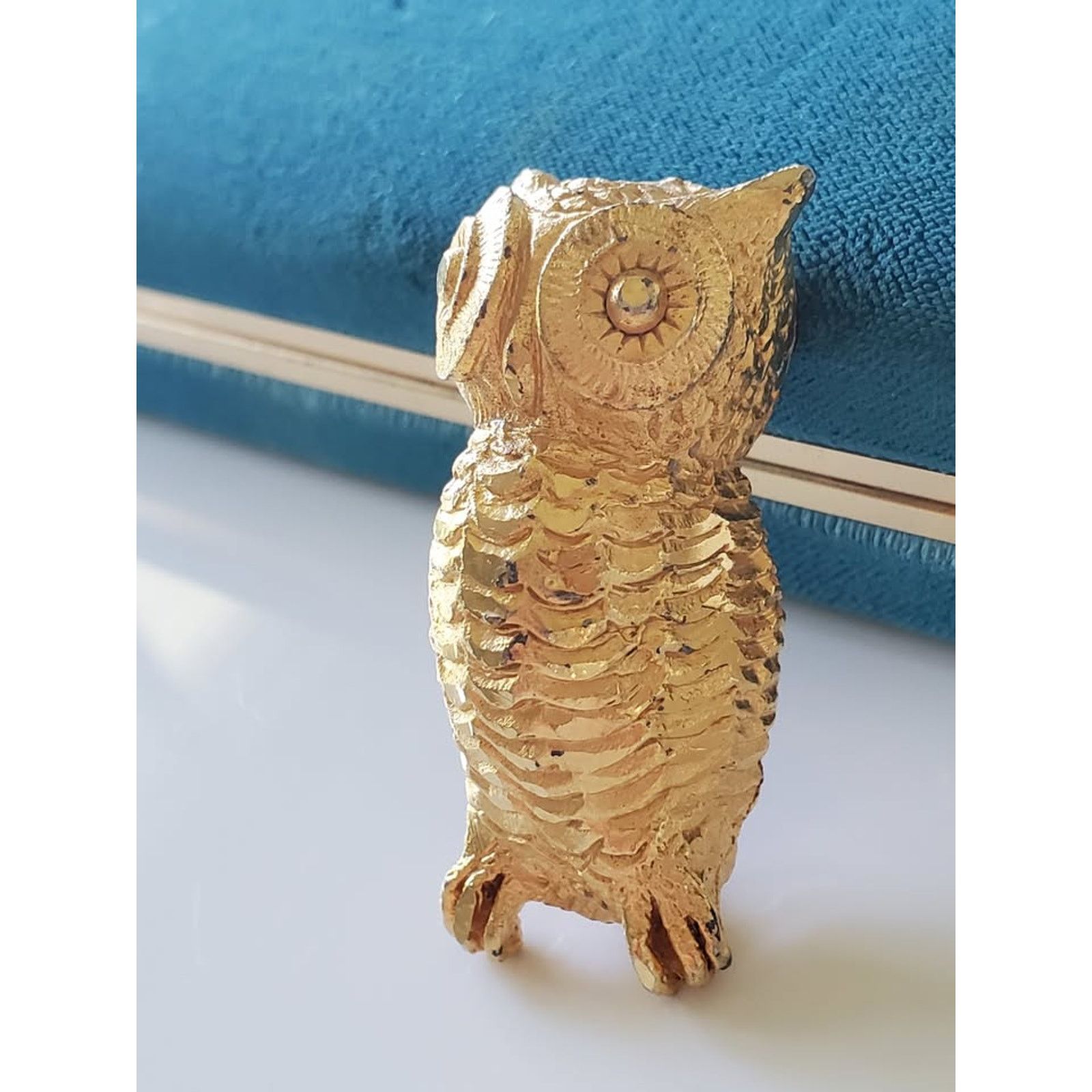 Other Vintage Gold-tone Owl Brooch Size ONE SIZE - 2 Thumbnail