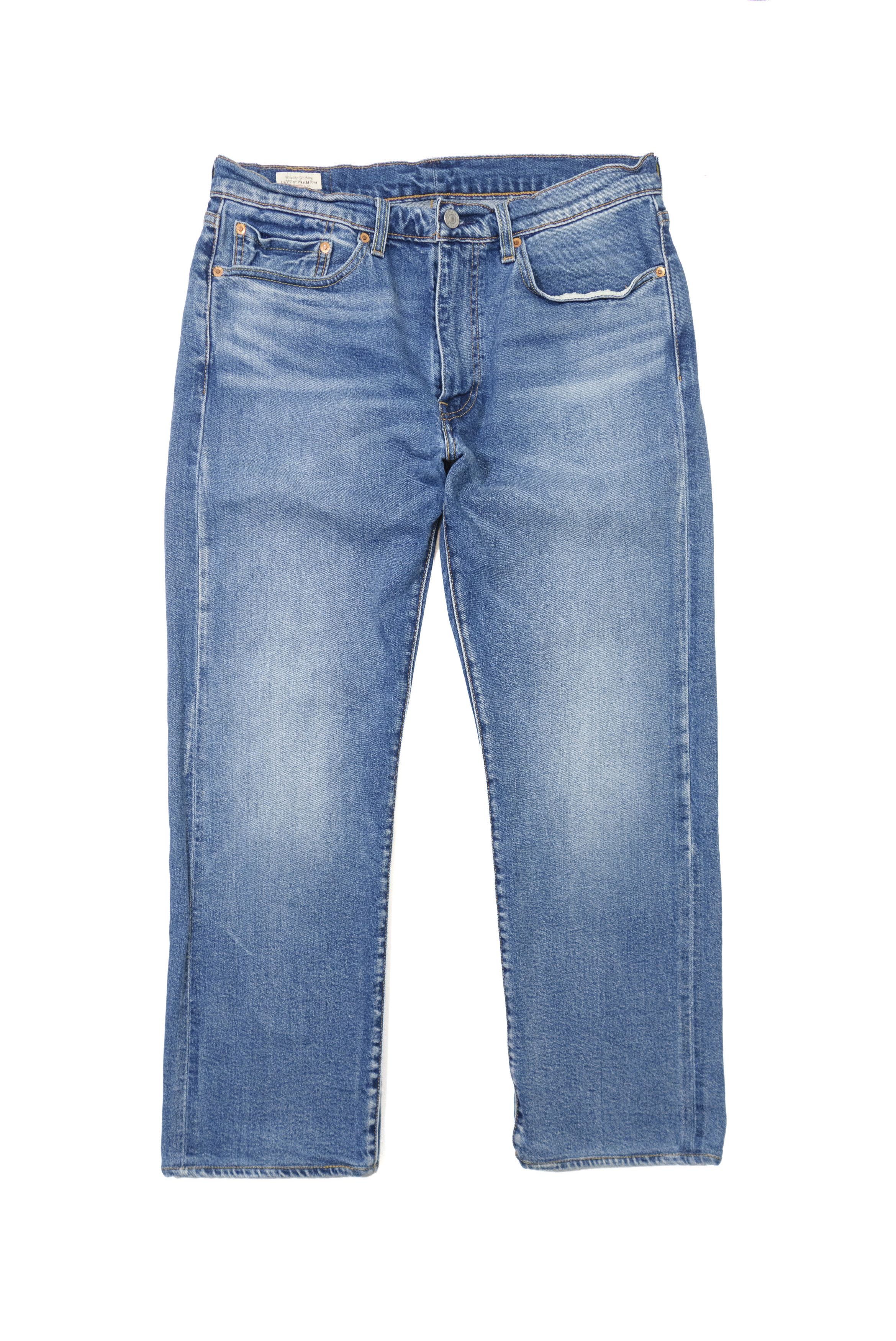 Levi's 514 Big E Premium Selvedge Washed Cropped Jeans Size US 34 / EU 50 - 1 Thumbnail