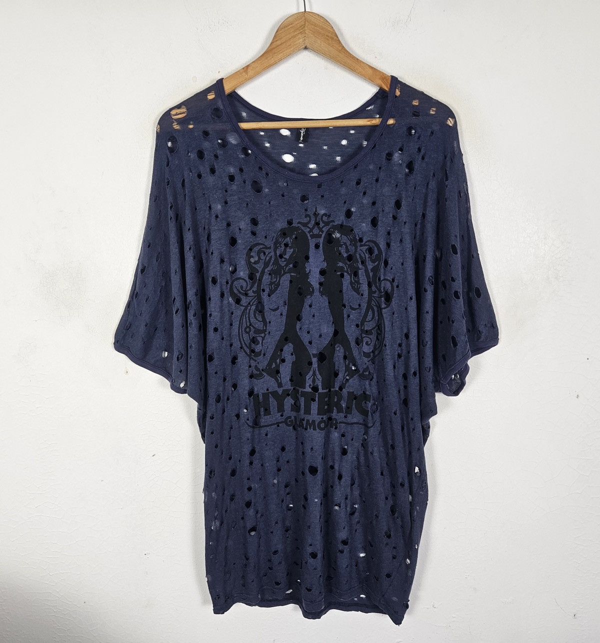 Hysteric Glamour Hysteric Glamour Hell’s Comin Down! Distress style shirt Size XL / US 12-14 / IT 48-50 - 3 Thumbnail