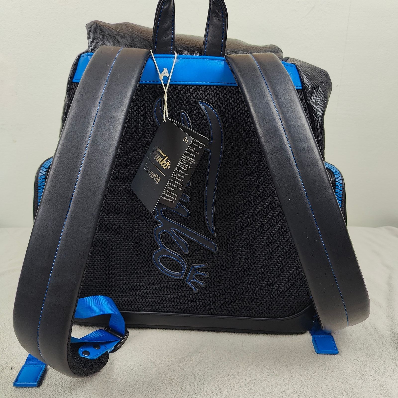 Other Loungefly Funko Logo Flap Backpack NWT Black Blue Size ONE SIZE - 4 Thumbnail