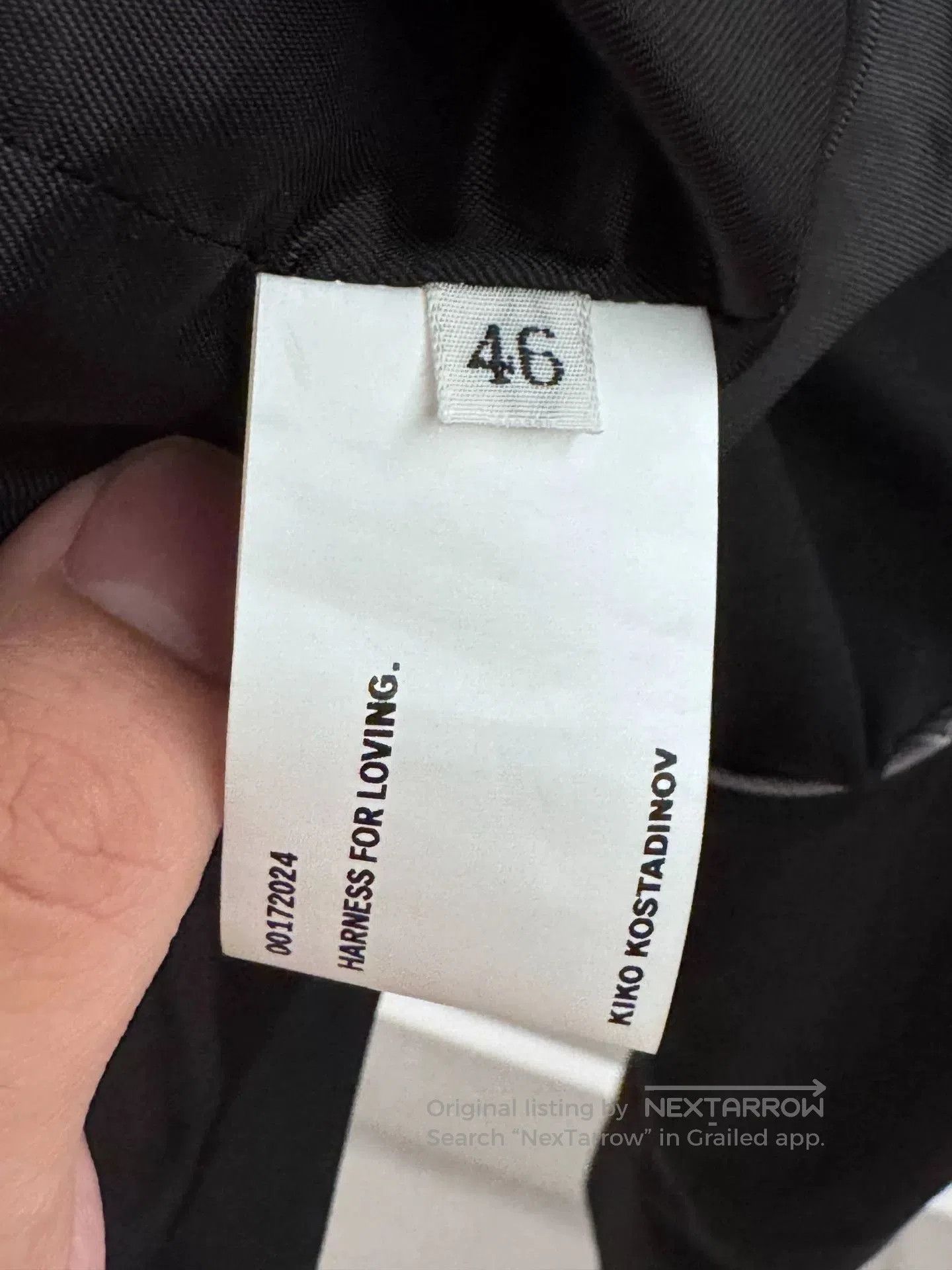 Kiko Kostadinov Kiko Kostadinov Ohne K-Dart Jacket. Size US M / EU 48-50 / 2 - 3 Thumbnail