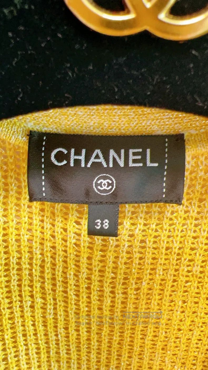 Chanel Chanel 2023 Spring and Summer Preview Series 23p Yellow Kn Size XS / US 0-2 / IT 36-38 - 4 Thumbnail