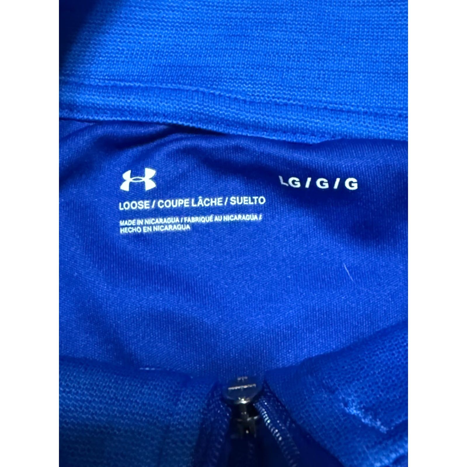 Under Armour Under Armour Shirt Mens Large Blue Long Sleeve 1/4 Zip Pullover Athletic Wear Size US L / EU 52-54 / 3 - 5 Thumbnail