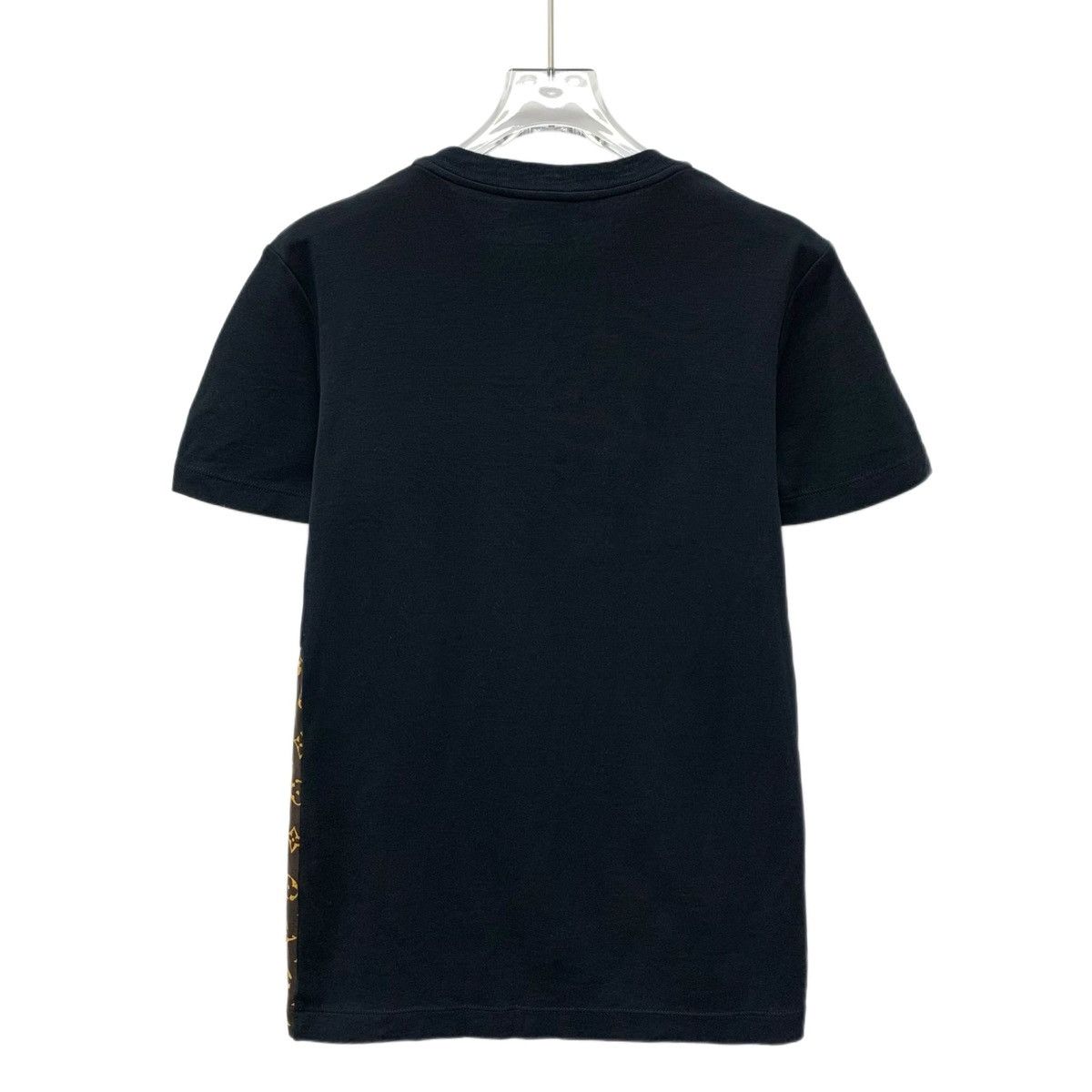 Louis Vuitton Louis Vuitton Black Logo Old Flower Patchwork Cotton T-Shirt Size S / US 4 / IT 40 - 2 Thumbnail
