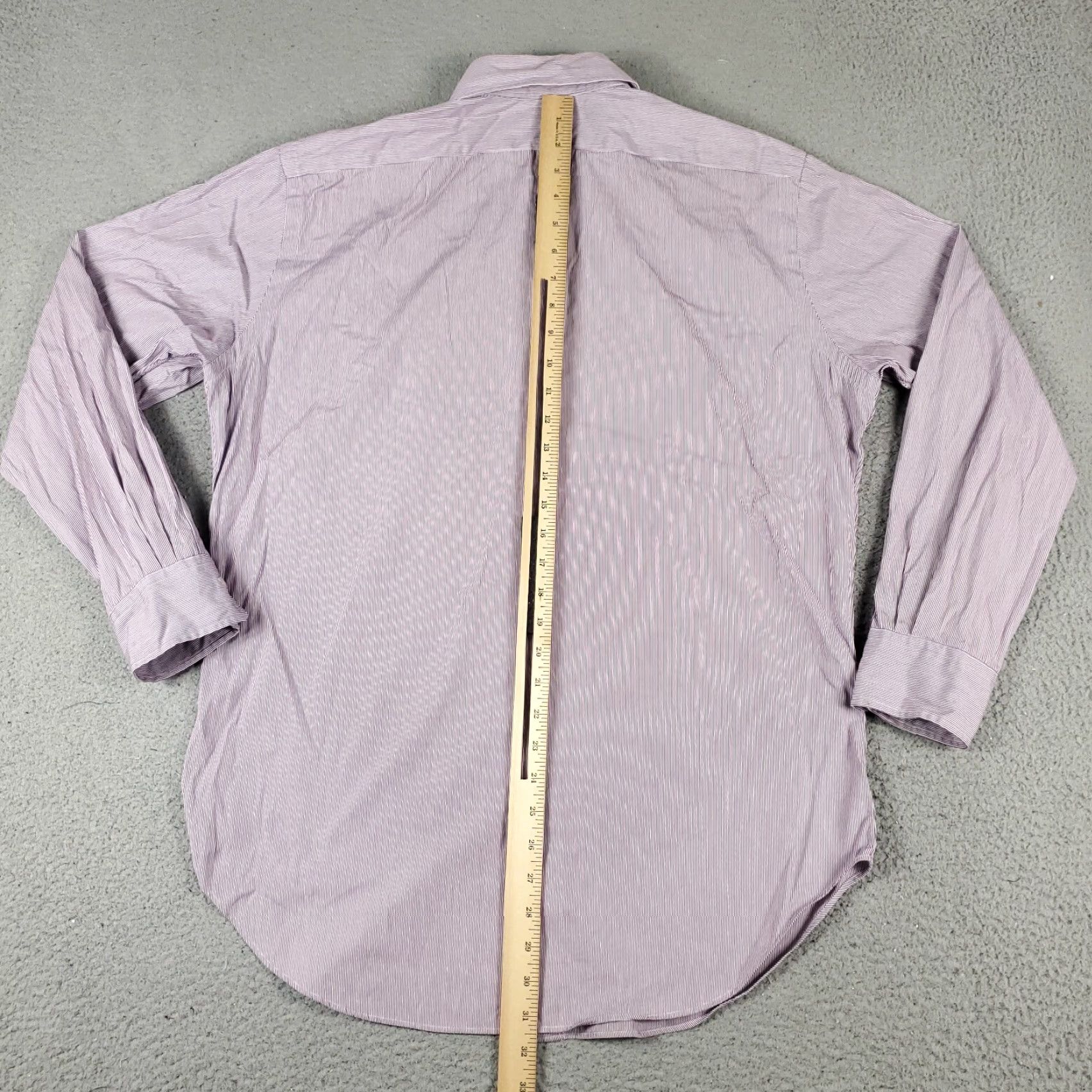 Ralph Lauren Ralph Lauren Shirt Mens 15.5 Purple Striped Dress Button Up Long Sleeve Size 40R - 3 Thumbnail