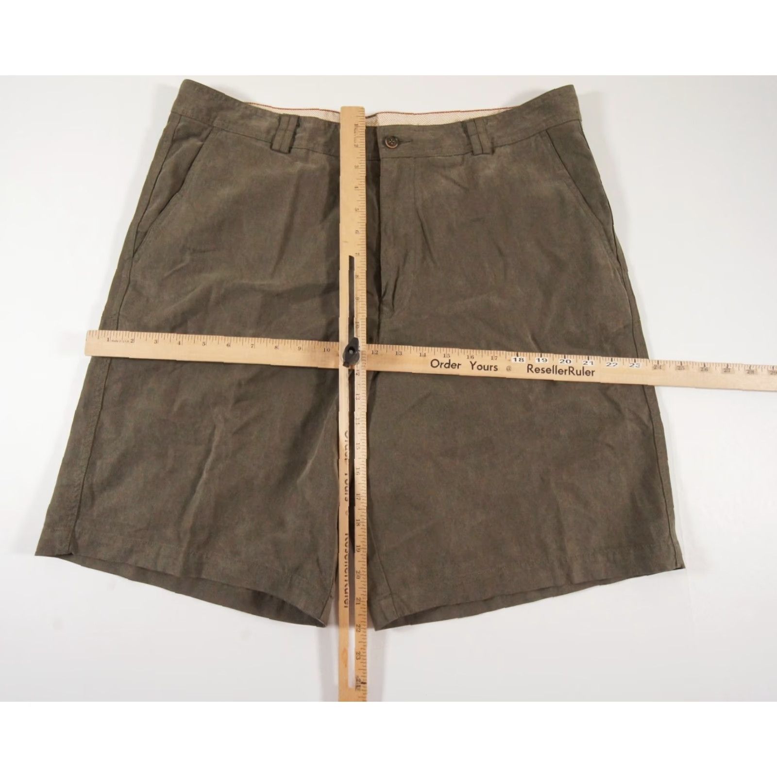 Tommy Bahama VINTAGE Tommy Bahama Mens Shorts Size 36 Green Chino Flat Front Casual Office Holiday Size US 36 / EU 52 - 5 Thumbnail