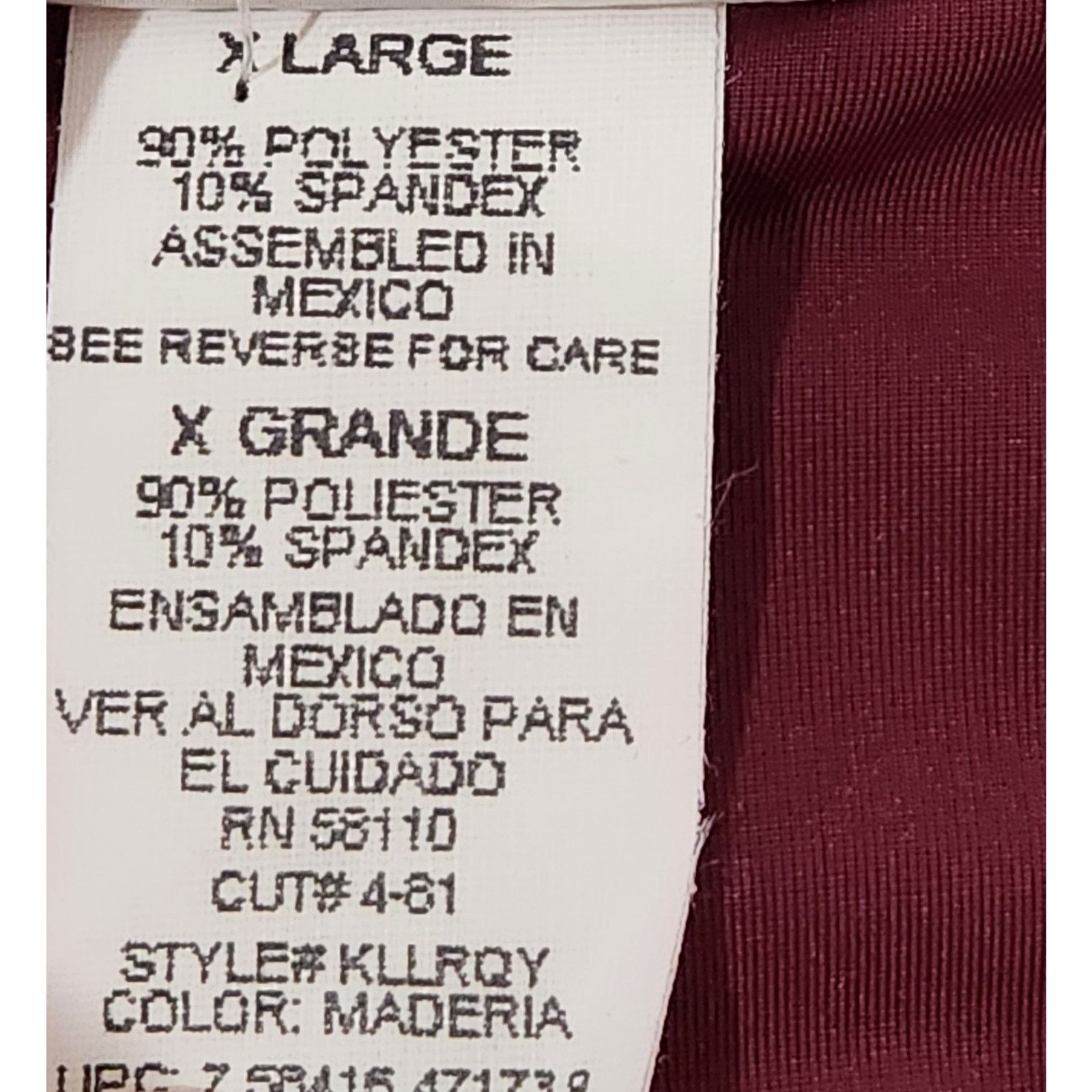 Other Kathie Lee Burgundy Velour Glitter Floral Bodice Top XL Size XL / US 12-14 / IT 48-50 - 5 Thumbnail