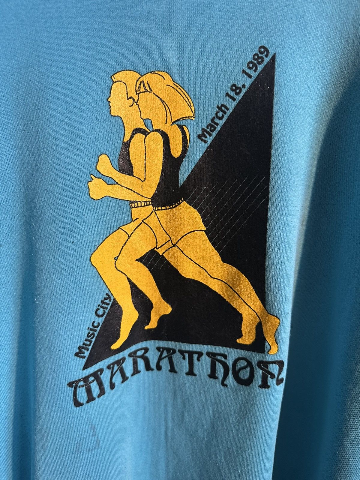 Fruit Of The Loom Vintage 1989 Marathon Sweatshirt Size US XL / EU 56 / 4 - 3 Thumbnail