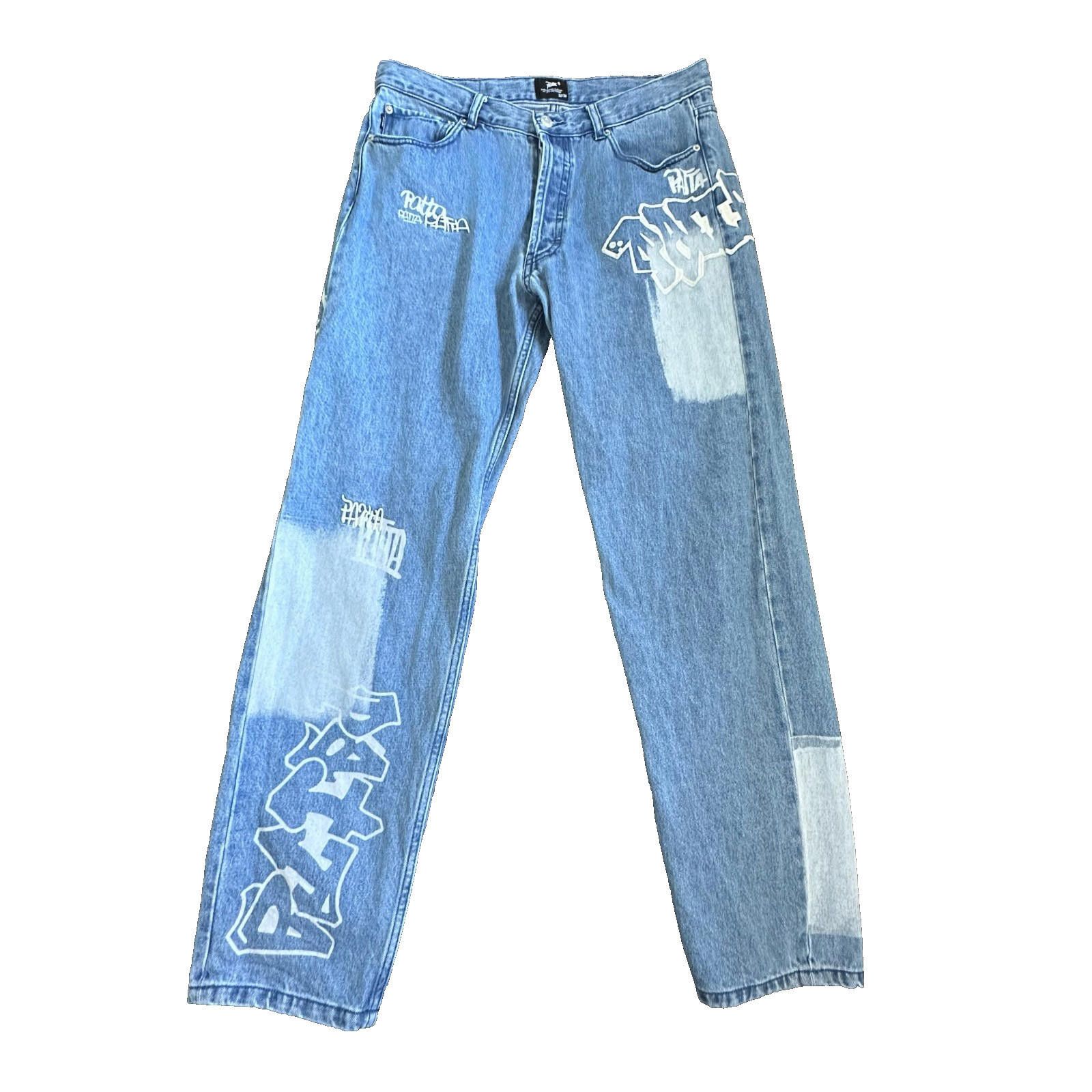 Patta Patta Graffiti Denim Pants Size US 32 / EU 48 - 1 Thumbnail