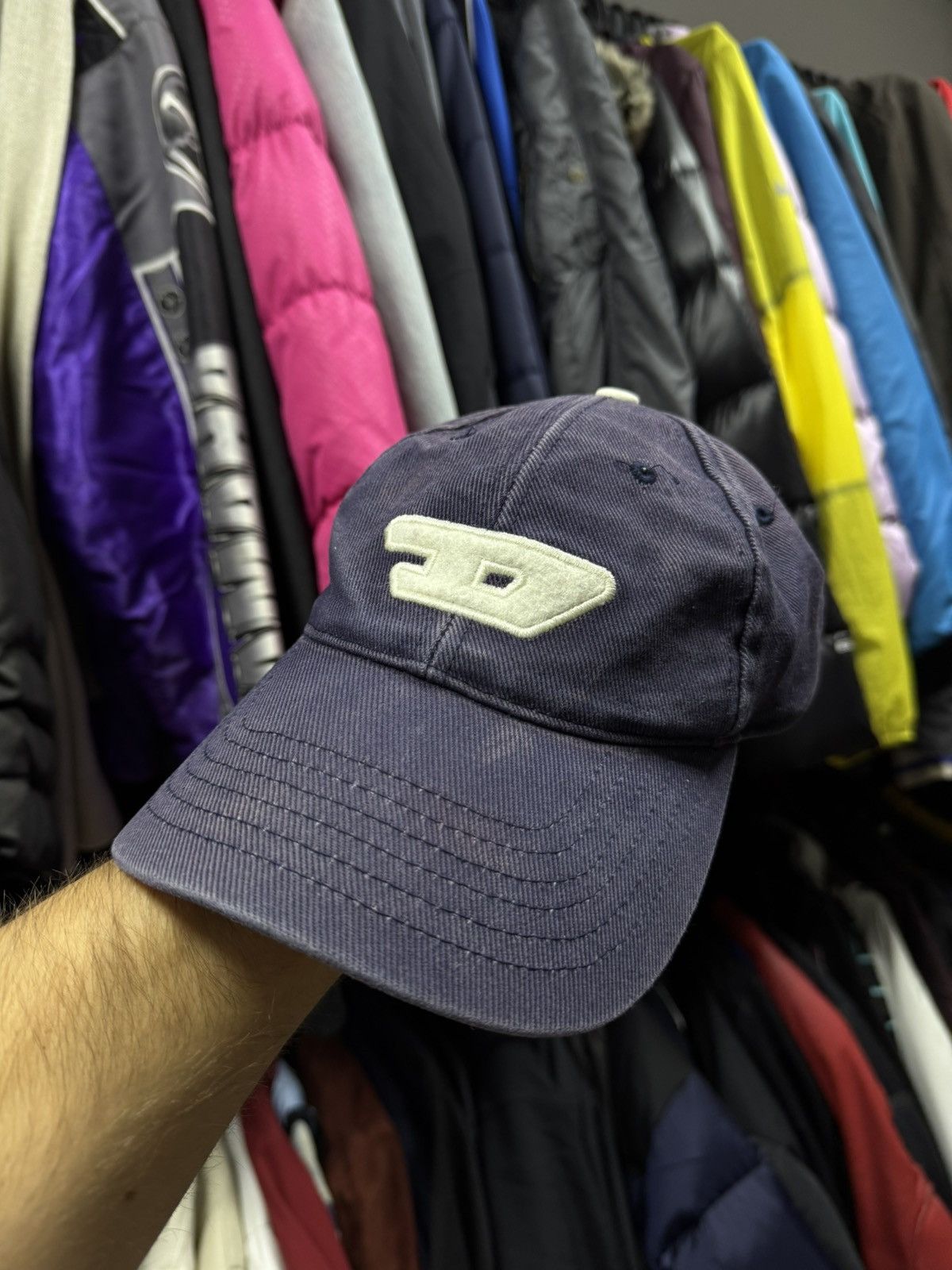 Diesel Diesel vintage blue cap D logo Size ONE SIZE - 1 Thumbnail