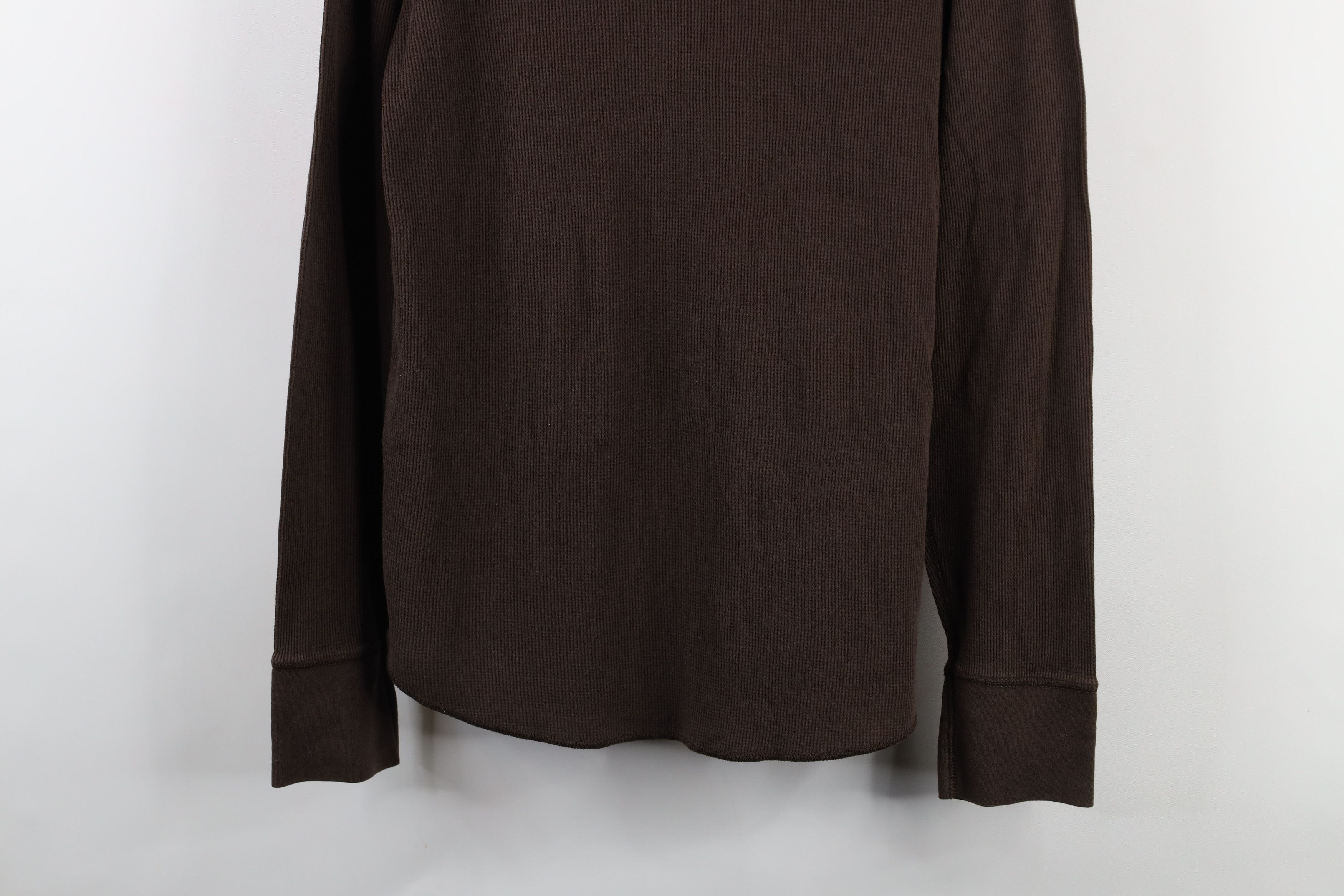Gap × Vintage Vintage Gap Thermal Waffle Knit Long Sleeve T-Shirt Brown Size US M / EU 48-50 / 2 - 3 Thumbnail