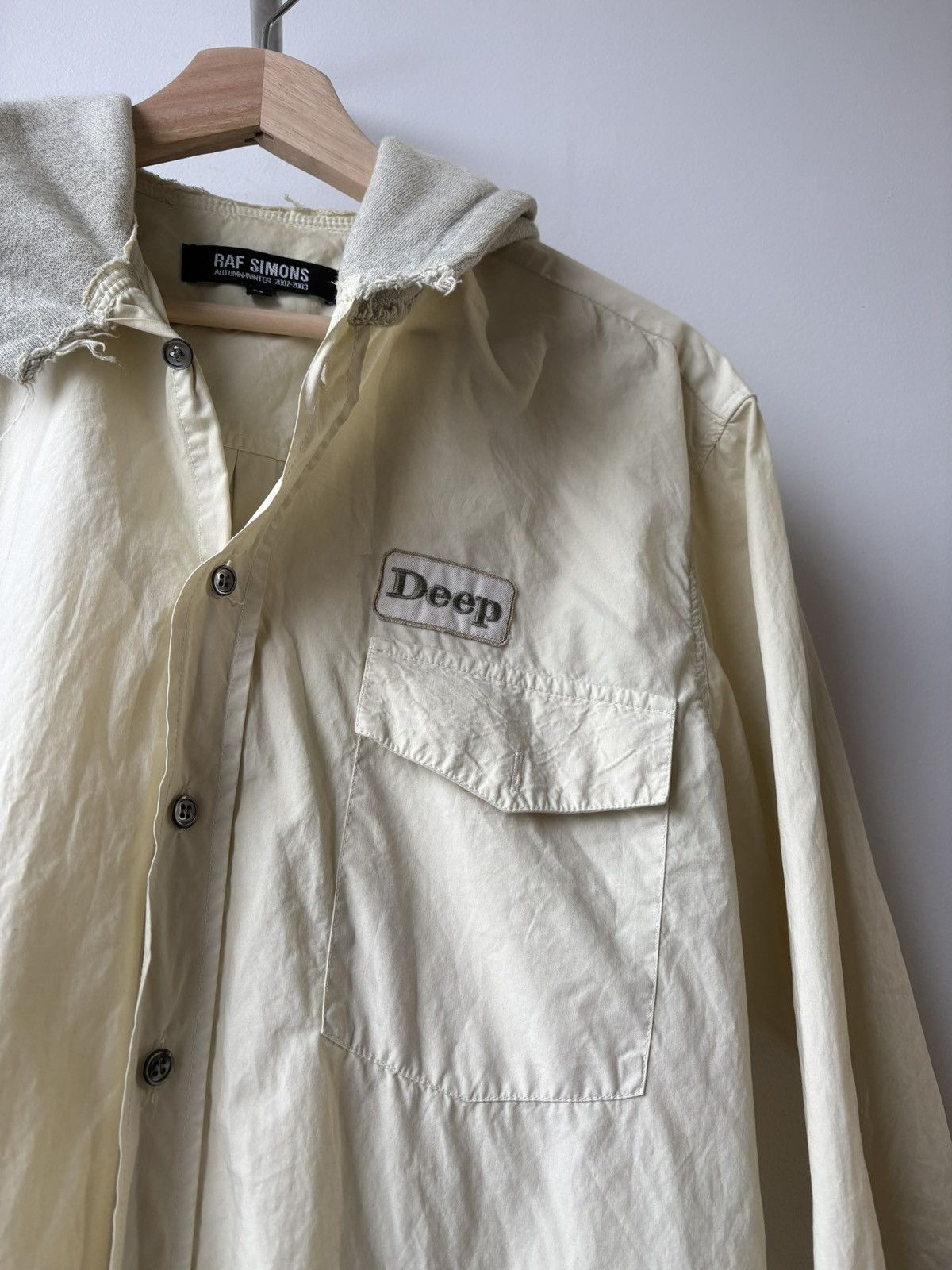 Raf Simons Raf Simons AW02-03 "Virginia Creeper" Deep Hooded Shirt Size US S / EU 44-46 / 1 - 5 Thumbnail