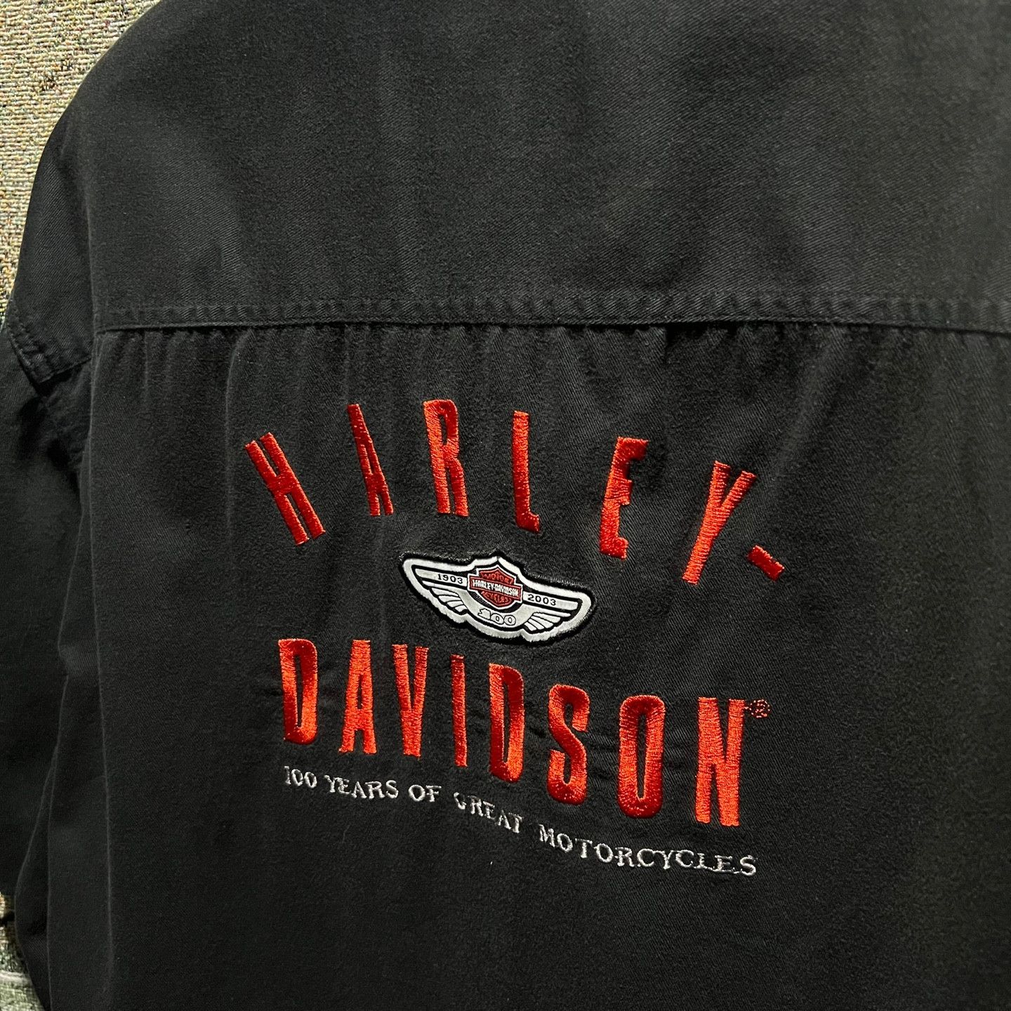 (SOLD OUT) Harley Davidson Short Sleeve Shirt Black