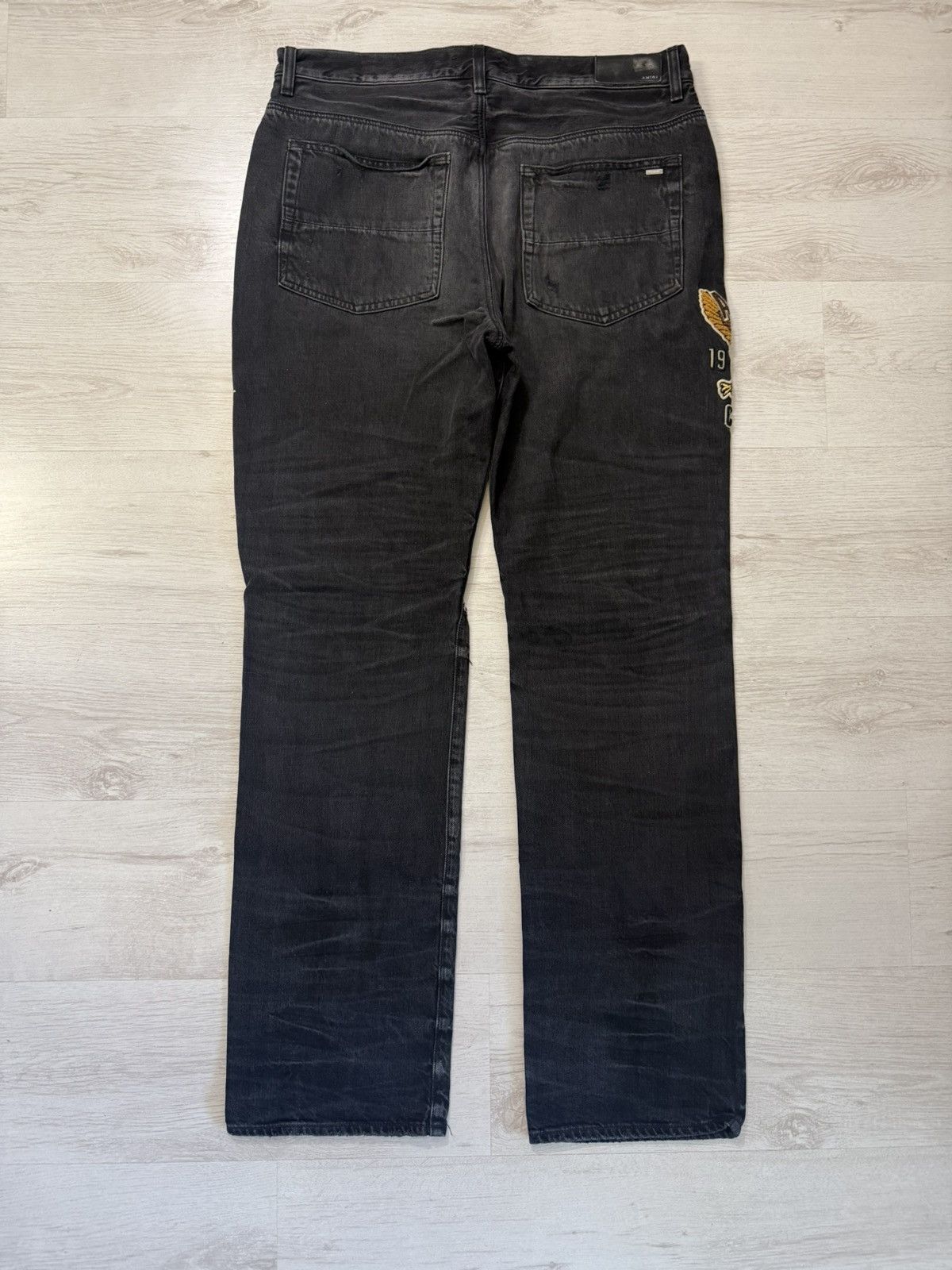 Amiri Amiri Varsity Eagle Logo Jeans Size US 36 / EU 52 - 2 Thumbnail