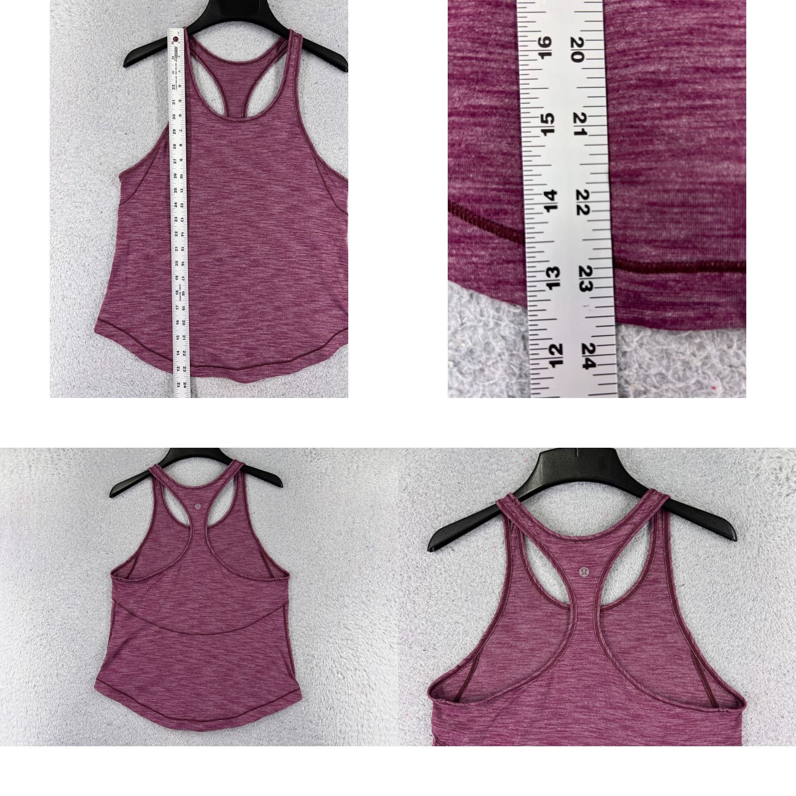 Lululemon Lululemon Shirt Women 4 Purple Long Distance Tank Luon Running Run Racerback Sleeveless Cropped All Seasons Breathable Casual Workwear Size S / US 4 / IT 40 - 8 Thumbnail