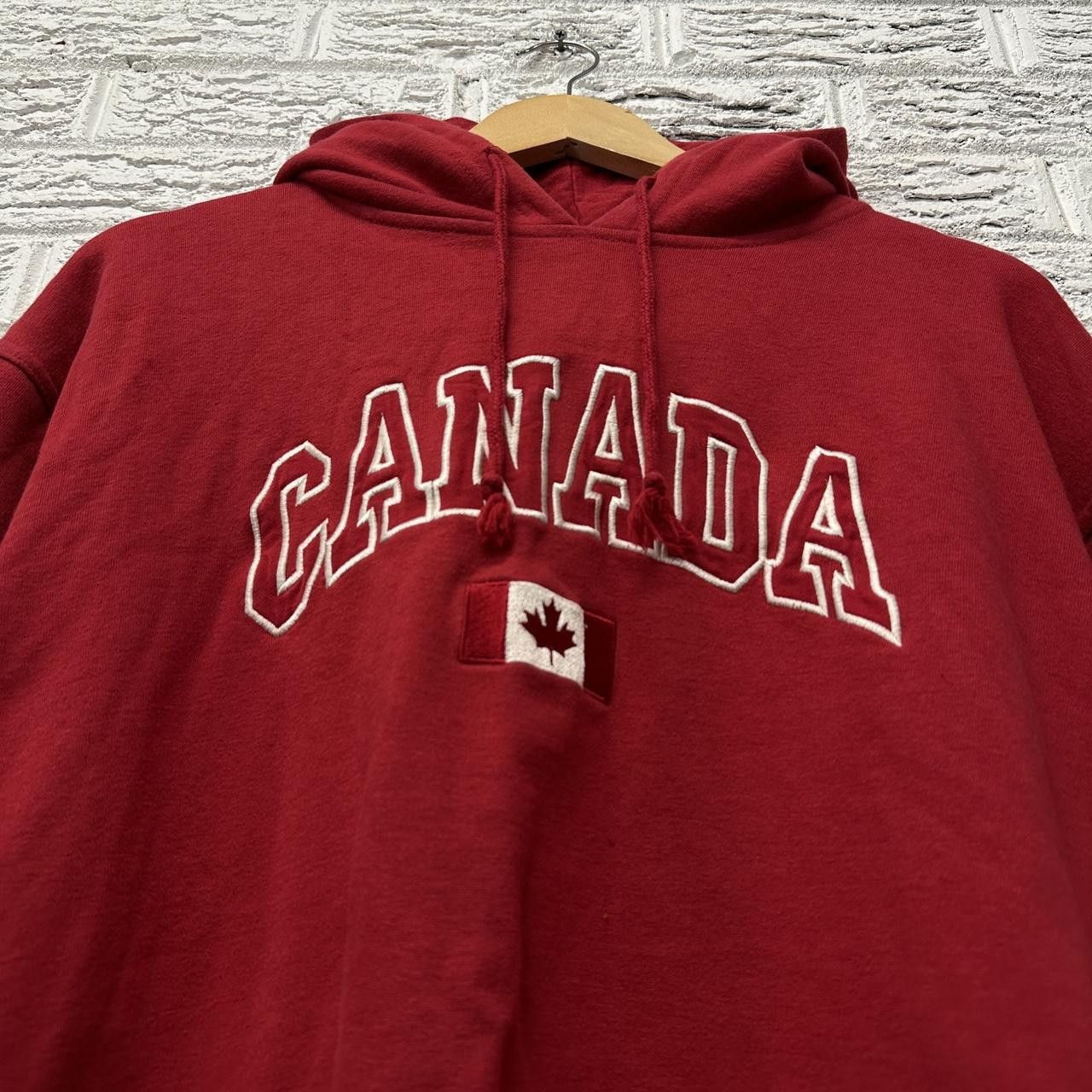 Vintage Y2K Canada Embroidered Sweatshirt Hoodie Large Size US L / EU 52-54 / 3 - 1 Thumbnail