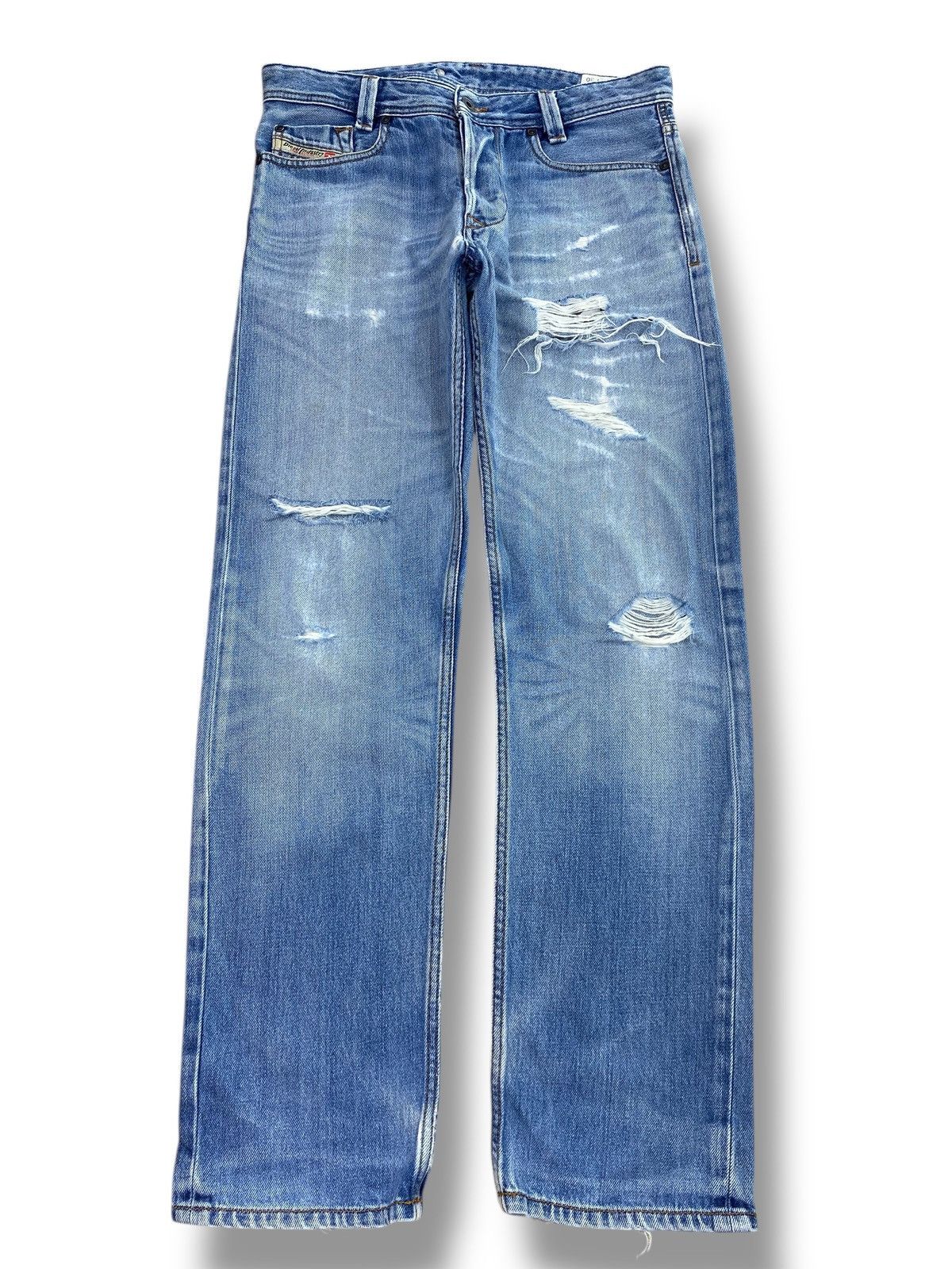 Diesel Diesel Industry Brand Faded Blue Wash Distress Style Jeans Size US 32 / EU 48 - 1 Thumbnail