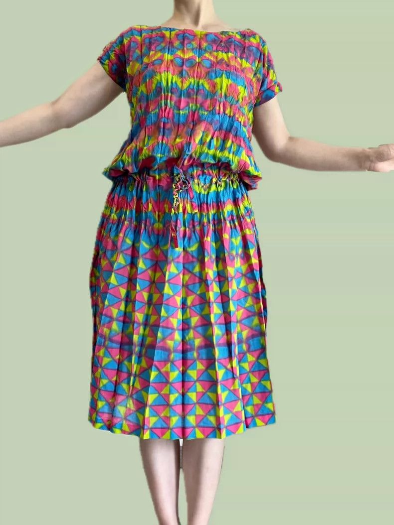 Issey Miyake Issey Miyake size:3 Kaleidoscope rainbow dress Size M / US 6-8 / IT 42-44 - 5 Thumbnail
