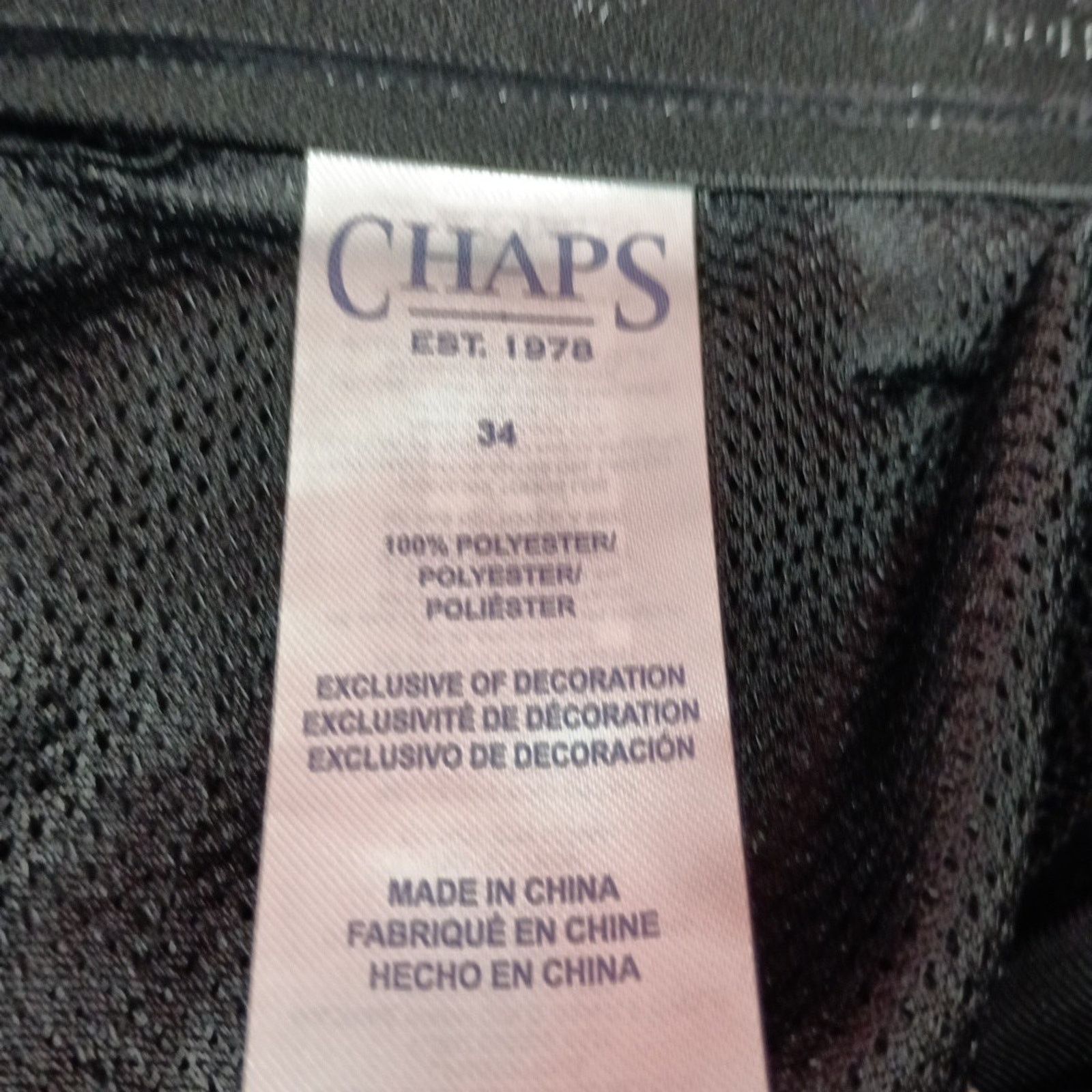 Chaps Chaps Golf Shorts Men's 34 Black Slim Fit 9" Inseam Stretch Size US 34 / EU 50 - 3 Thumbnail