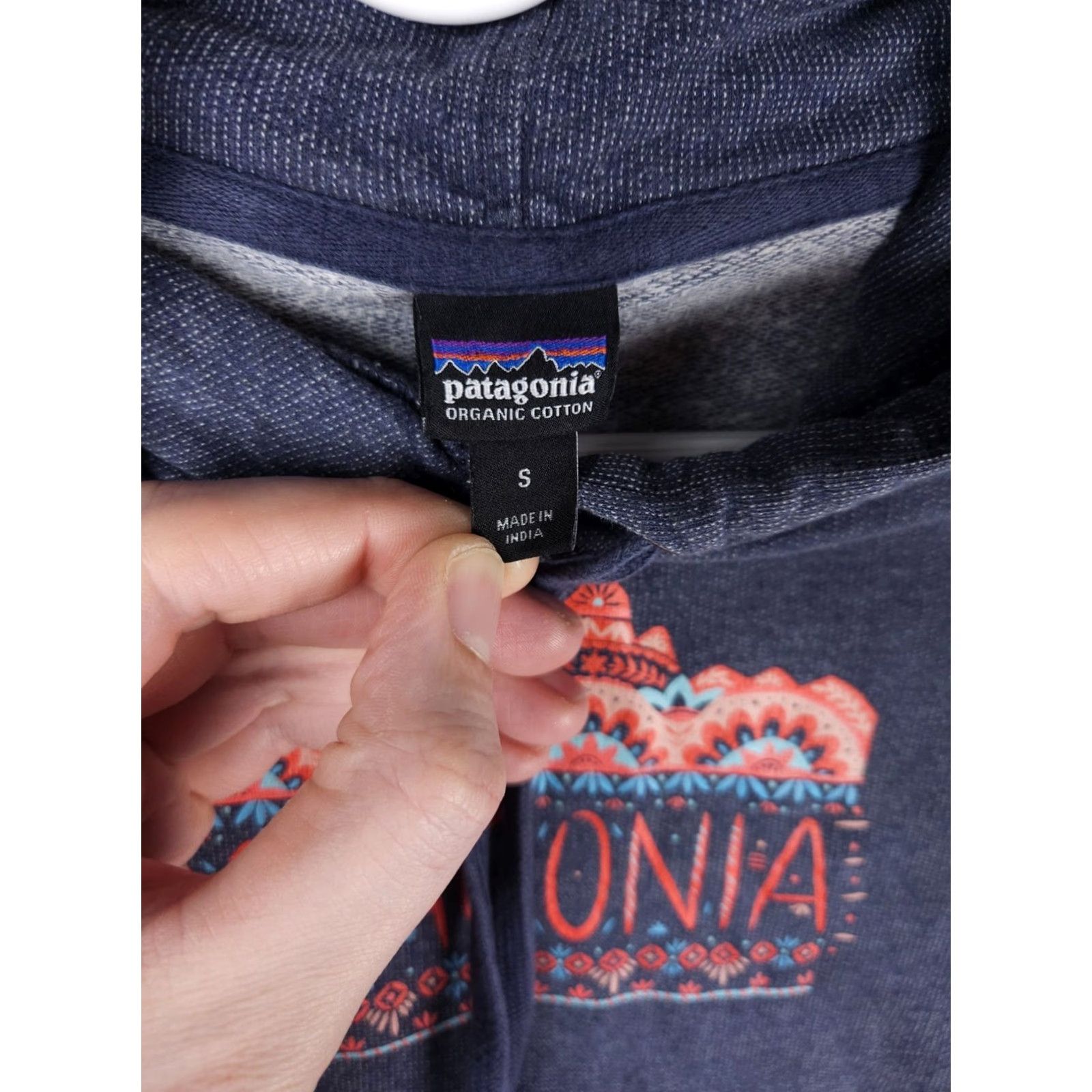 Patagonia PATAGONIA Hoodie Women's Small Blue Lightweight Fitz Roy Southwest Logo 39500 Size S / US 4 / IT 40 - 5 Thumbnail