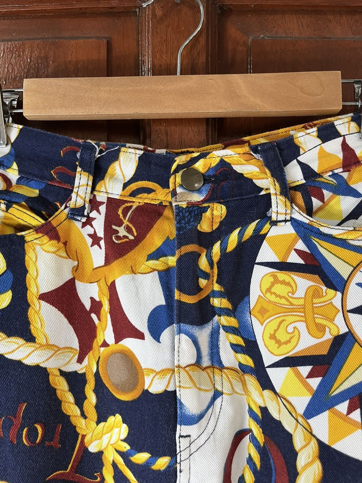 Vintage ITALIAN DESIGNER - BEPPE SPADACINI - TROPICAL PANTS Size US 26 / EU 42 - 4 Thumbnail