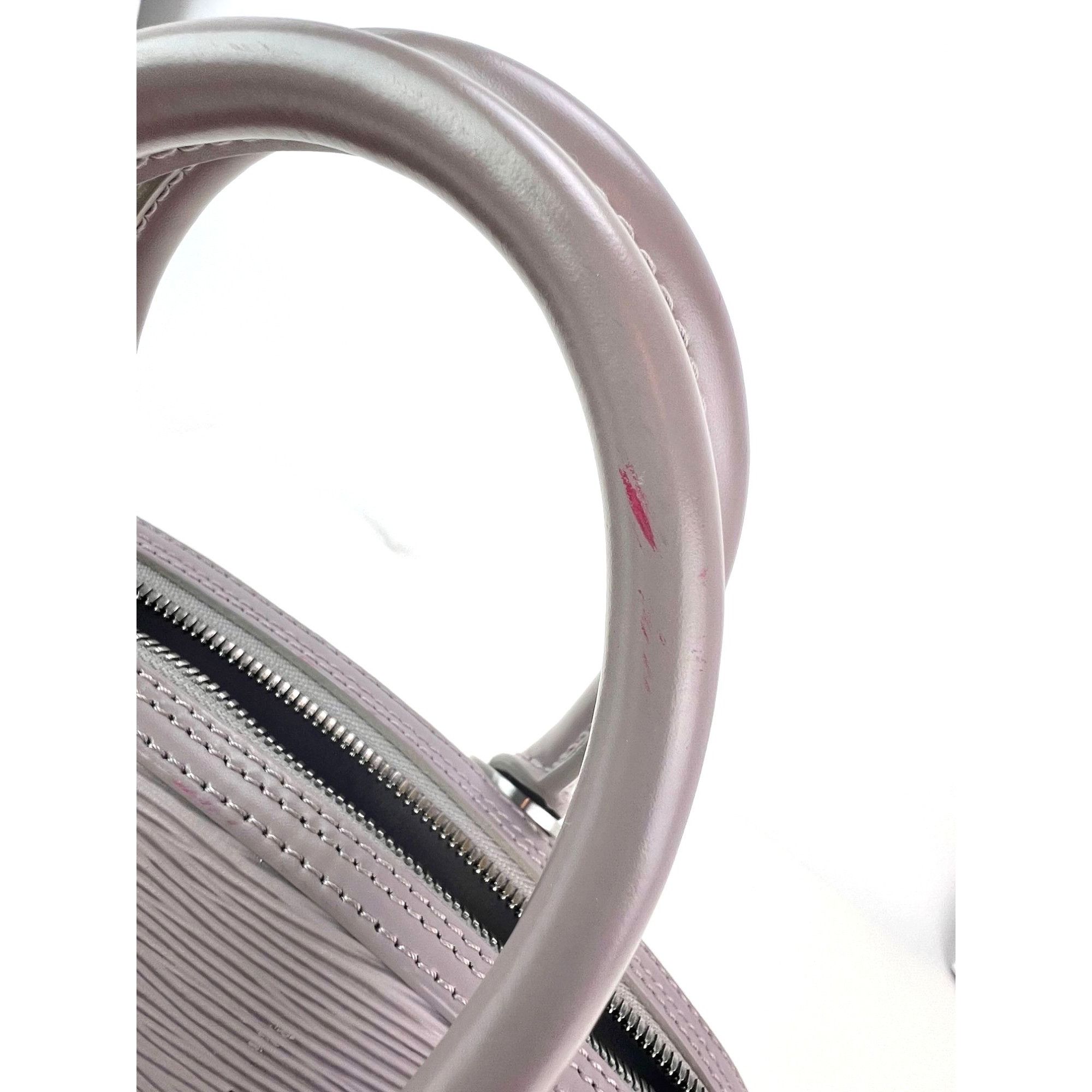 Louis Vuitton LOUIS VUITTON Epi Jasmin Grey Leather Hand Bag Size ONE SIZE - 9 Thumbnail
