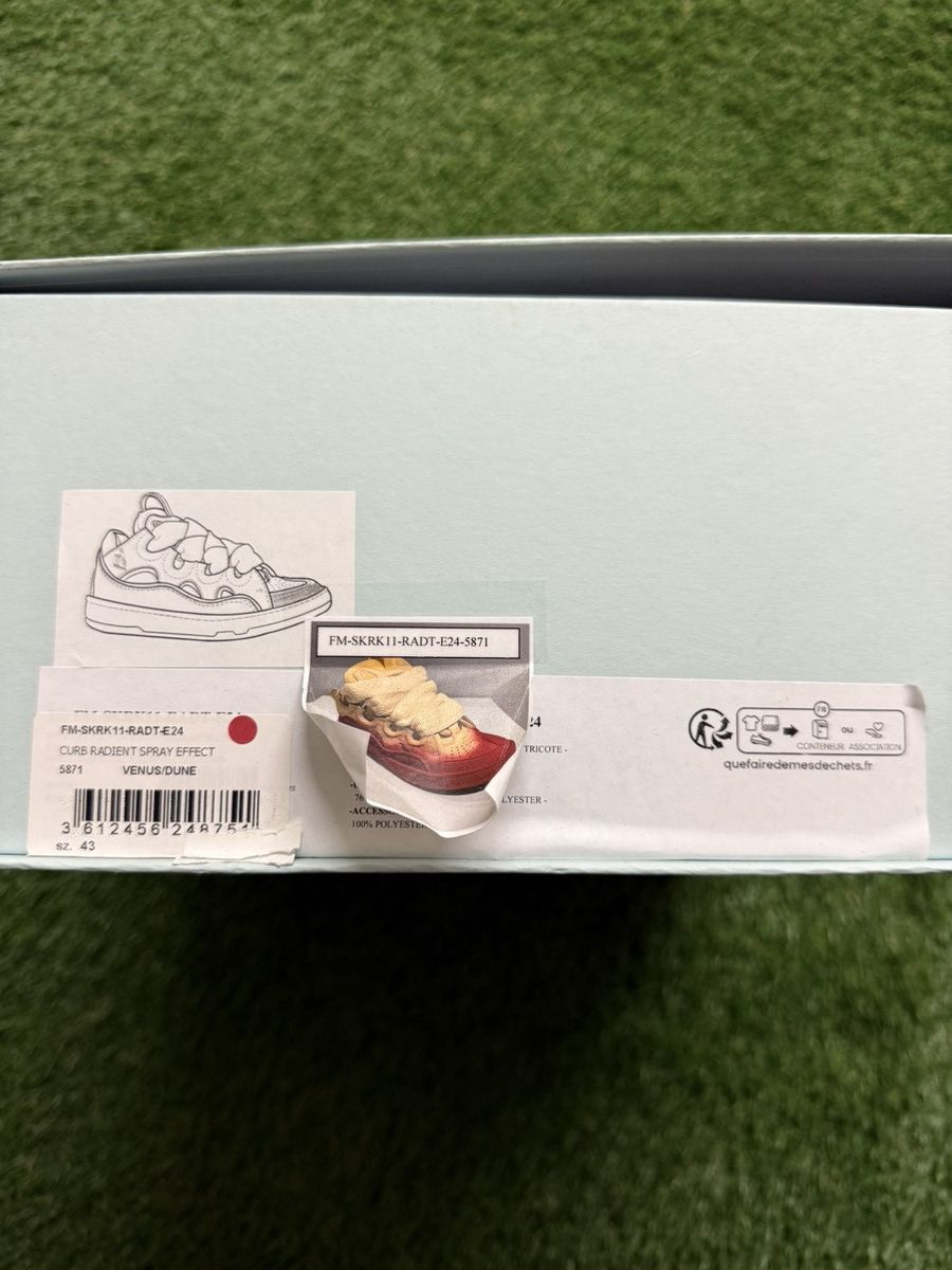 Lanvin Lanvin Curb Sneaker ‘Red Yellow’ Size US 10 / EU 43 - 7 Thumbnail