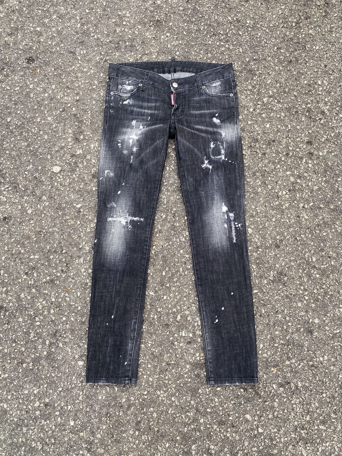 Dsquared2 Dsquared2 Splatter Distressed Design Skinny Jeans Size US 30 / EU 46 - 1 Thumbnail