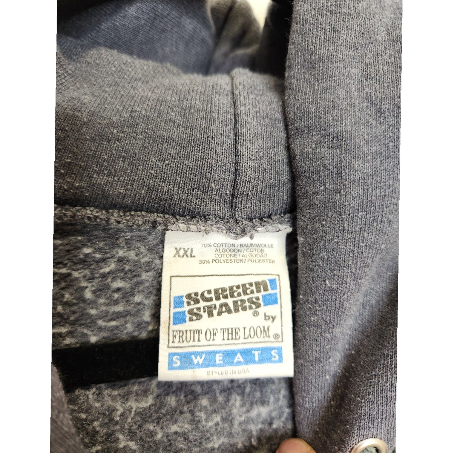 Vintage VINTAGE Screen Stars Sweatshirt Raglan Hoodie Oxford University XXL 2XL Gray Unisex Adults Pullover Sweatshirt Size US XXL / EU 58 / 5 - 4 Thumbnail