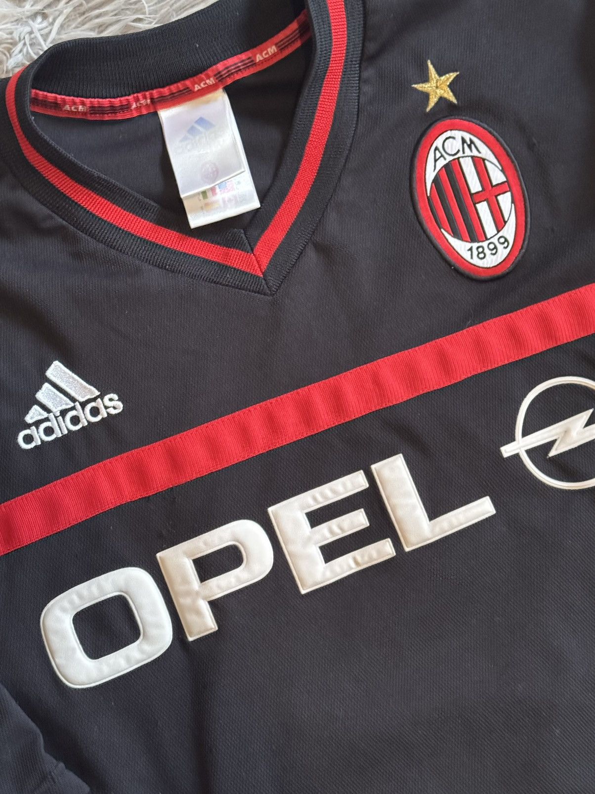 Adidas Adidas AC Milan 99/00 Pre-Match Shirt – Size L – Vintage Size US L / EU 52-54 / 3 - 4 Thumbnail