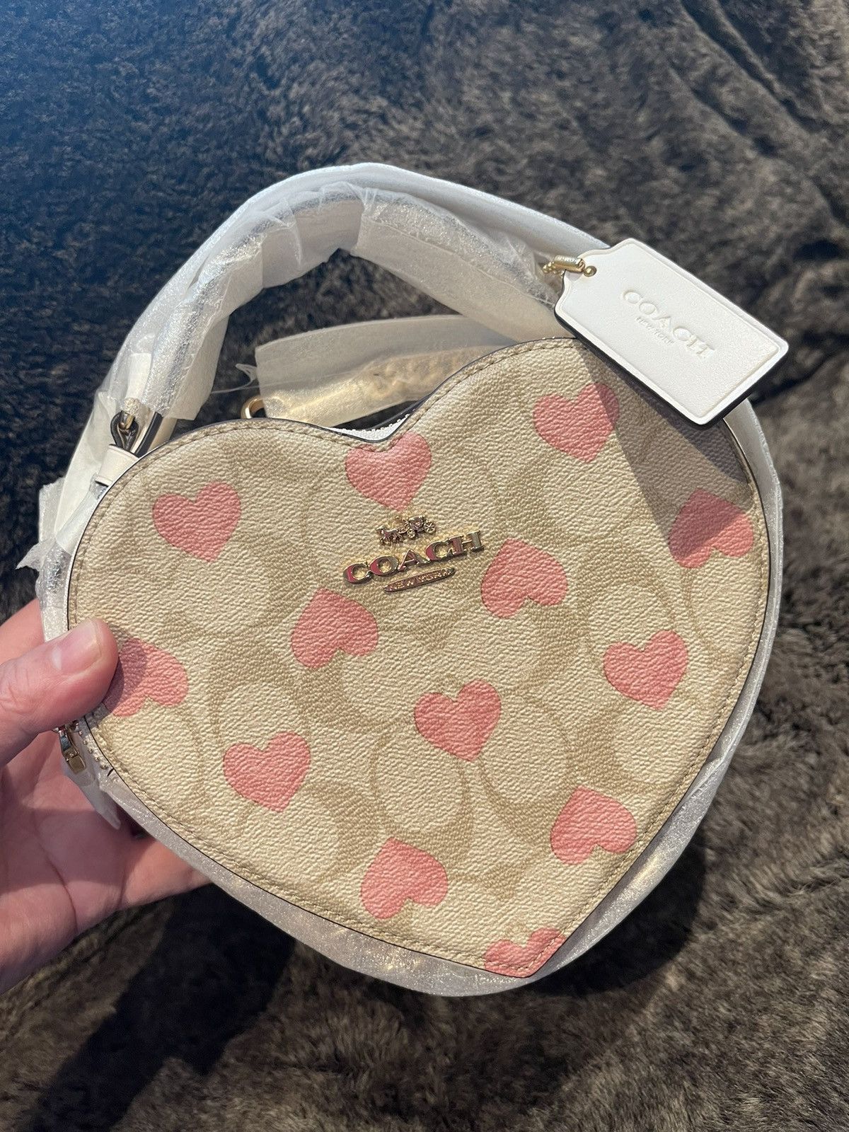 Coach coach Heart Crossbody In Signature Size ONE SIZE - 1 Thumbnail