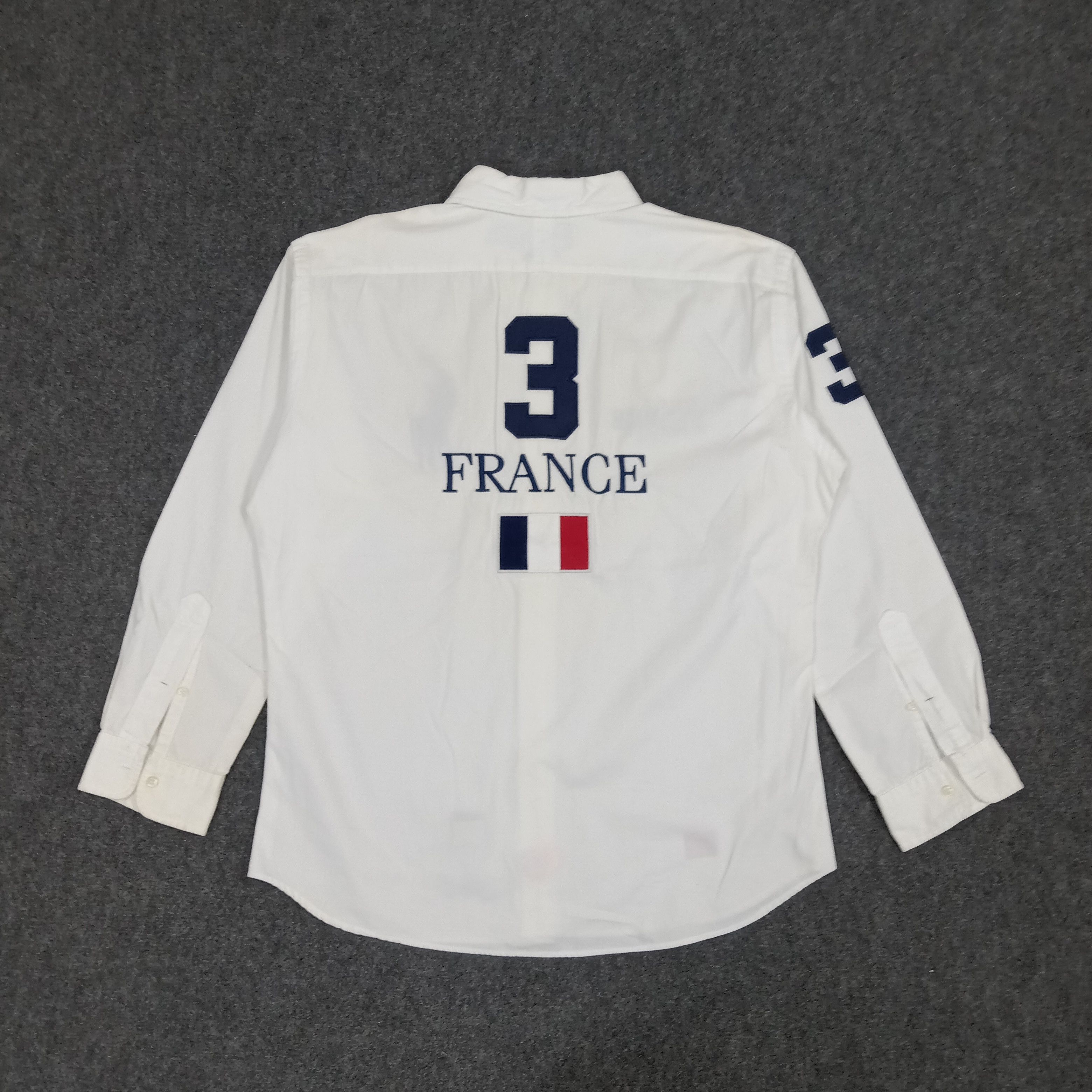 Ralph Lauren × Vintage Ralph Lauren France Button Up Casual Shirt Size US XL / EU 56 / 4 - 5 Thumbnail