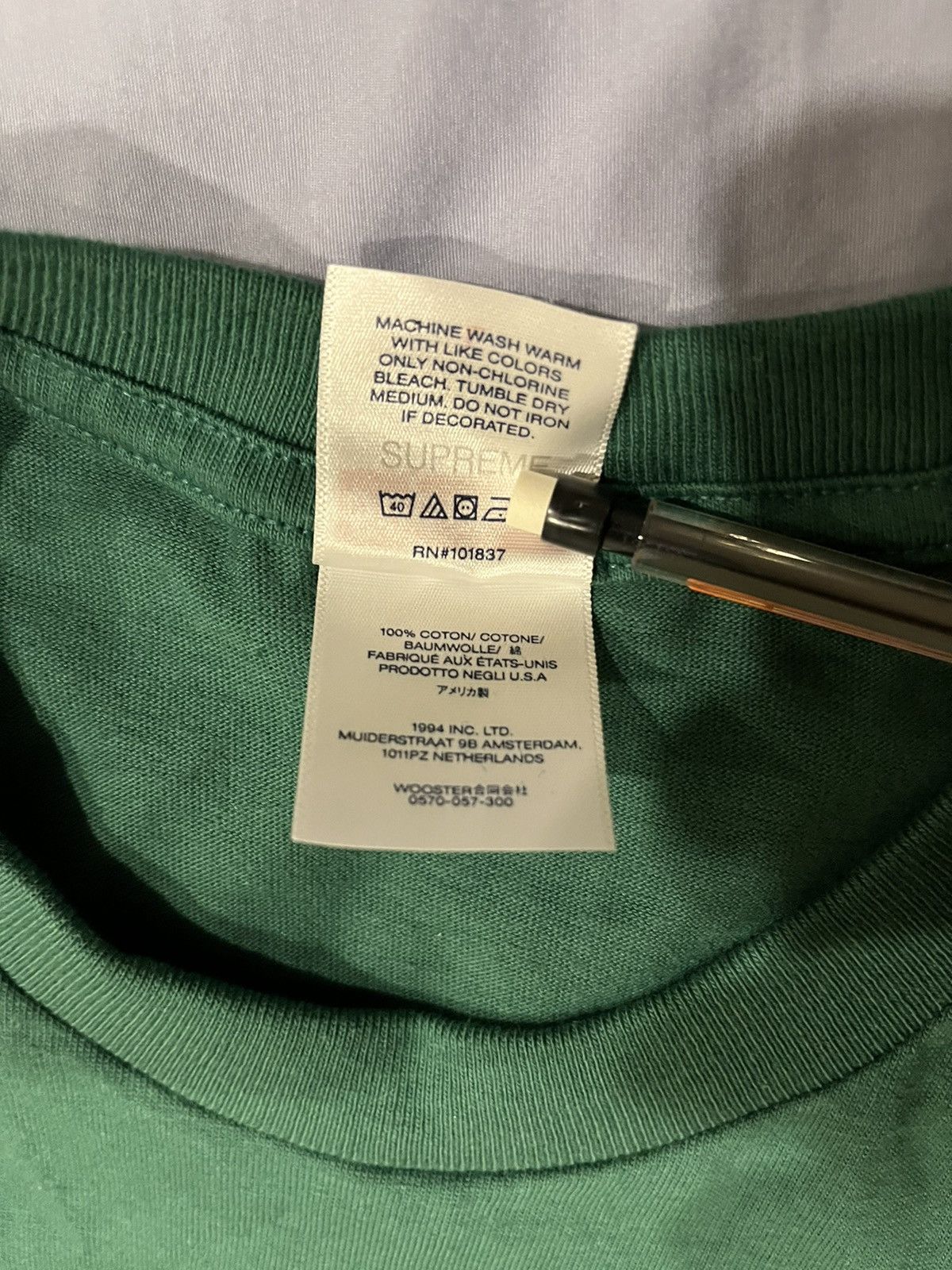 Supreme Supreme University Tee Green Size US M / EU 48-50 / 2 - 3 Thumbnail