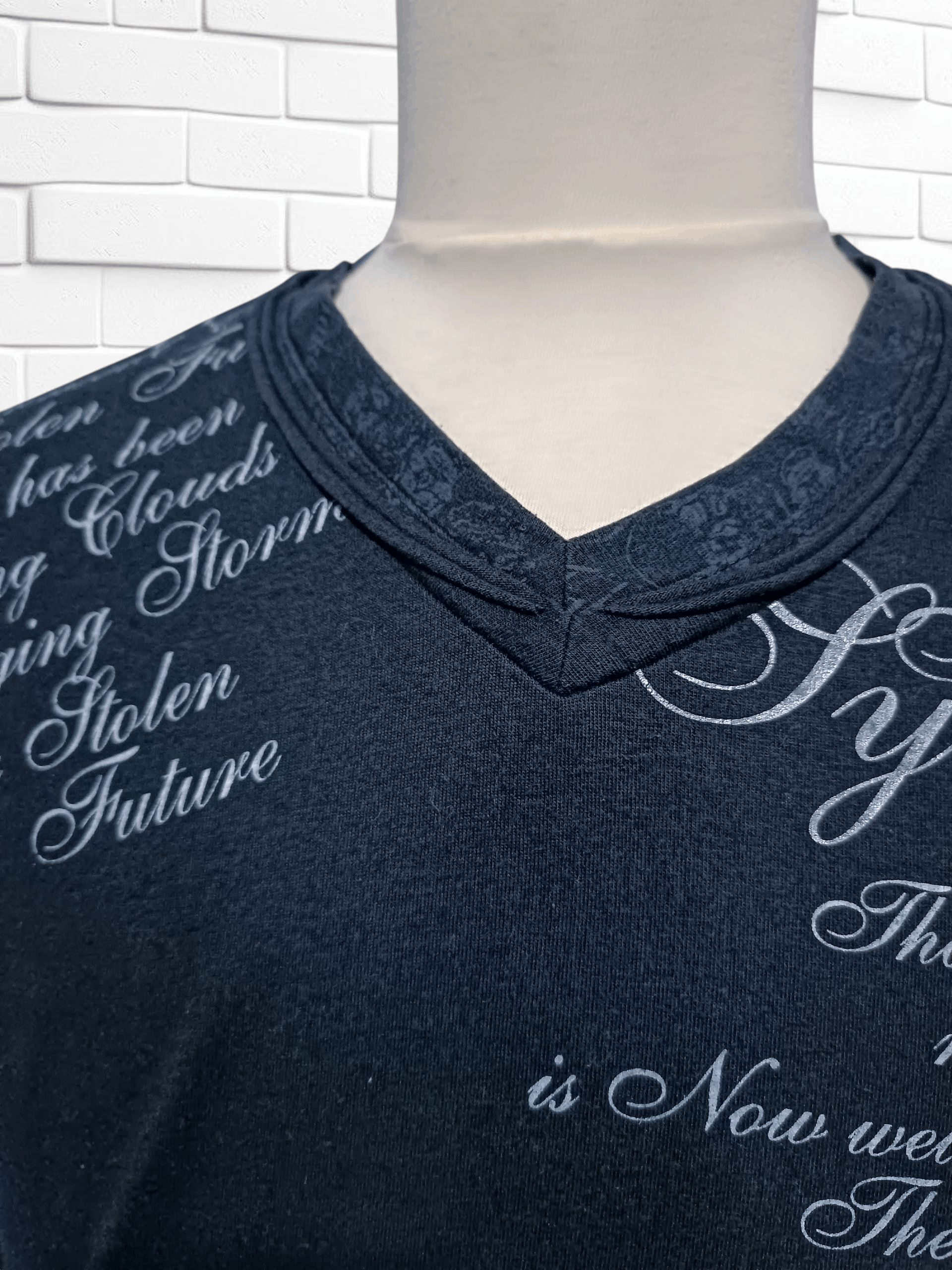 Japanese Brand Japanese Brand Double Layer Poem Tee Style Gothic Grunge Size US M / EU 48-50 / 2 - 4 Thumbnail