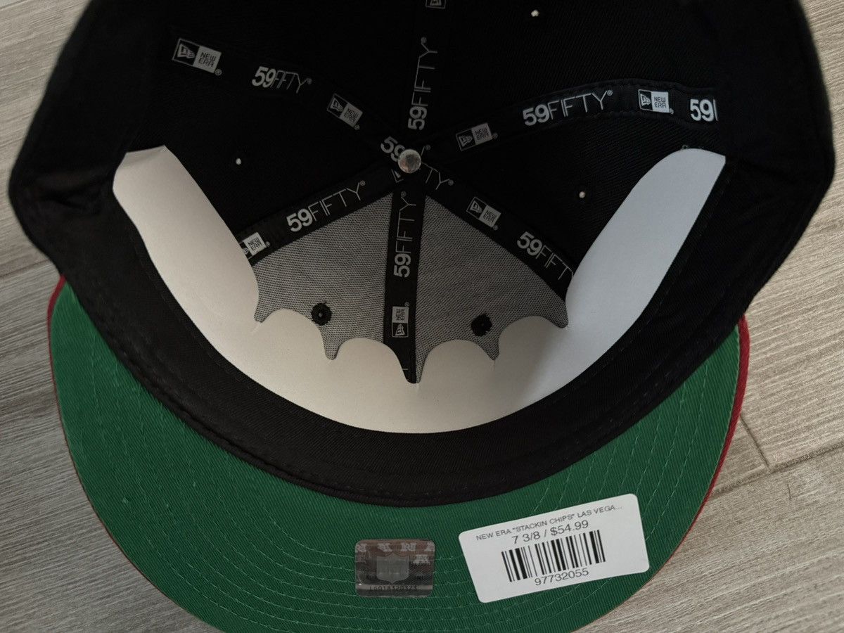 New Era Las Vegas Raiders New Era Stackin Chips Black Red Sz 7 3/8 Size ONE SIZE - 9 Thumbnail