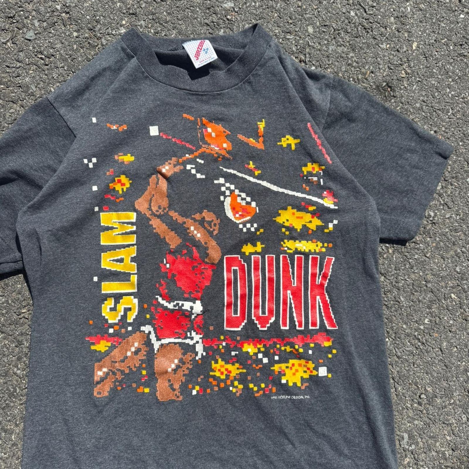 Jerzees Vintage 1991 NBA Slam Dunk Contest T-Shirt – Size Medium Size US M / EU 48-50 / 2 - 3 Thumbnail