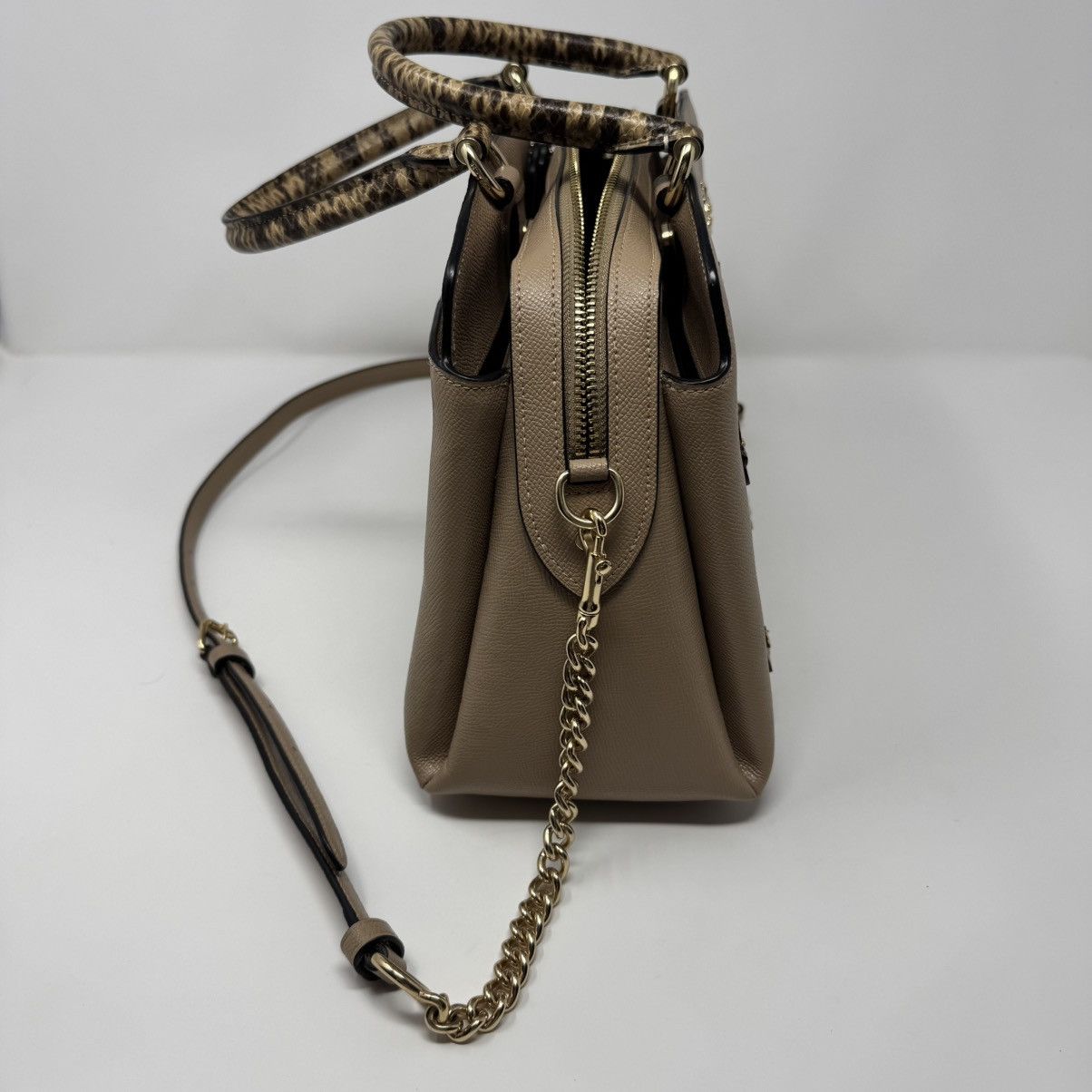Coach Coach Lillie Carryall Daisy Applique Bag Snake Leather Size ONE SIZE - 2 Thumbnail