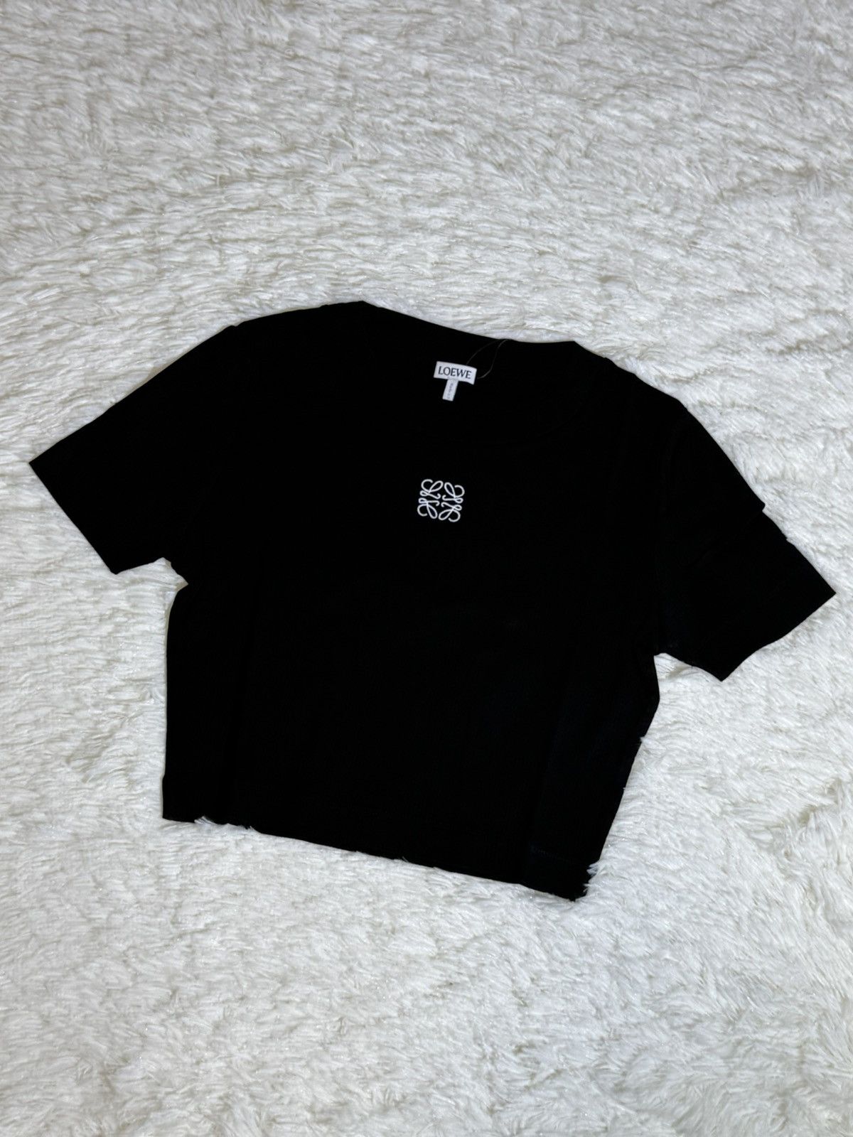 Loewe Loewe black crop top Size S / US 4 / IT 40 - 1 Thumbnail