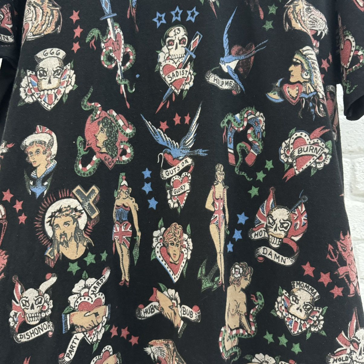 Vintage Vintage Old School Tattoos AOP Tee Size US XL / EU 56 / 4 - 3 Thumbnail