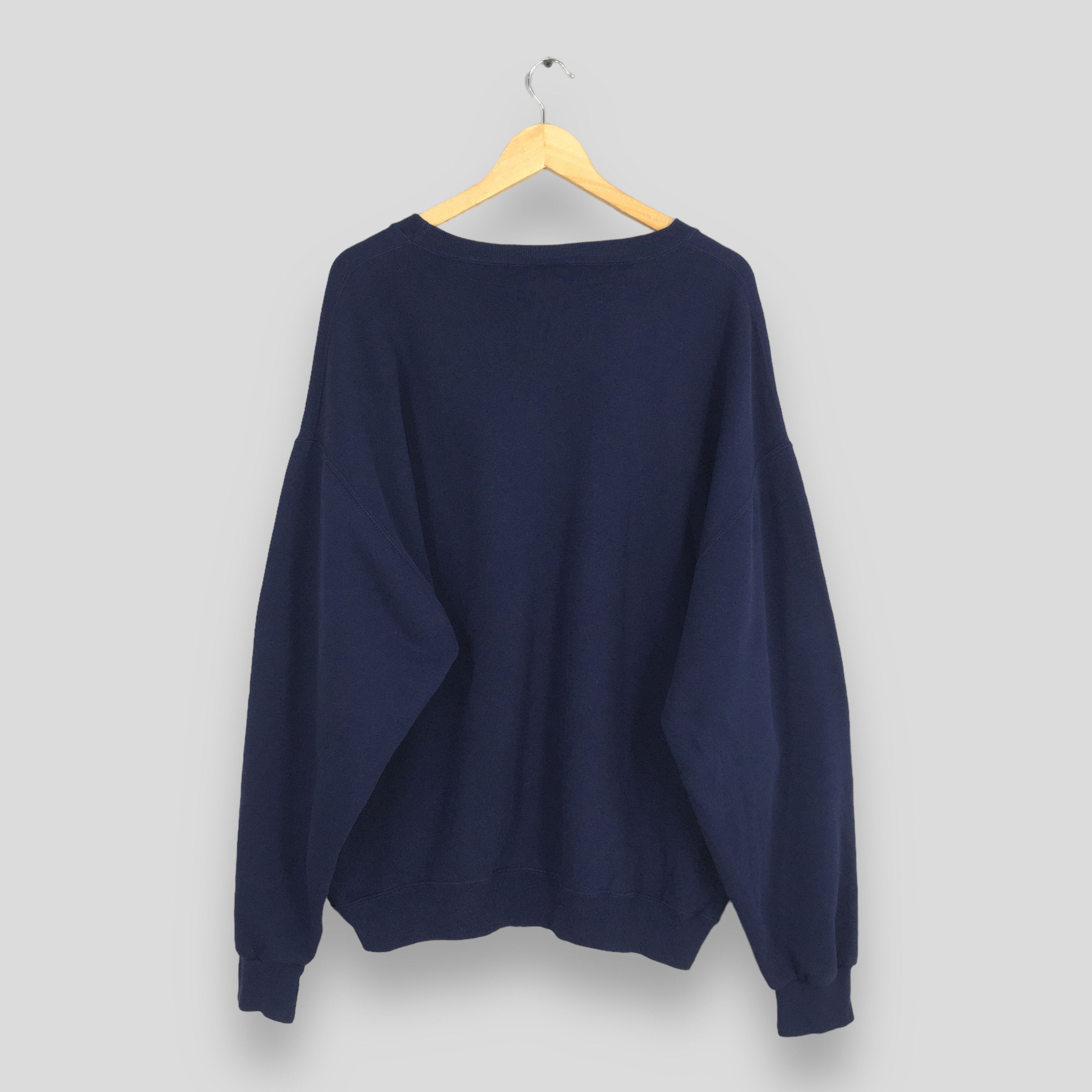 Russell Athletic Vintage 90s Russell Athletic Blue Plain Sweatshirt XLarge Size US XL / EU 56 / 4 - 4 Thumbnail