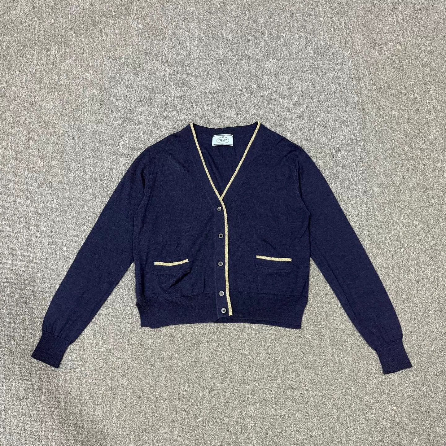 Prada Prada single-breasted knit wool cardigan women's 36 99 new Size XS / US 0-2 / IT 36-38 - 1 Thumbnail