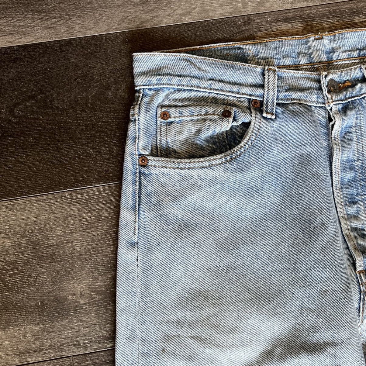 Levi's Vintage 1990s Levi’s Kalimera Reworked Patchwork Jeans 32x30 Size US 32 / EU 48 - 9 Thumbnail