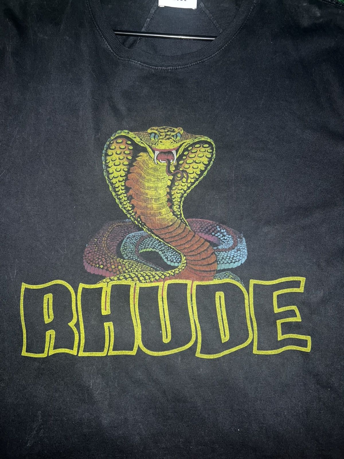Rhude Rhude cobra black tee Size US L / EU 52-54 / 3 - 2 Thumbnail