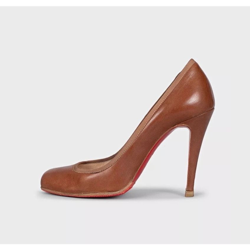Christian Louboutin Christian Louboutin Brown Leather Pumps 35.5 Size US 4.5 / IT 34.5 - 1 Thumbnail