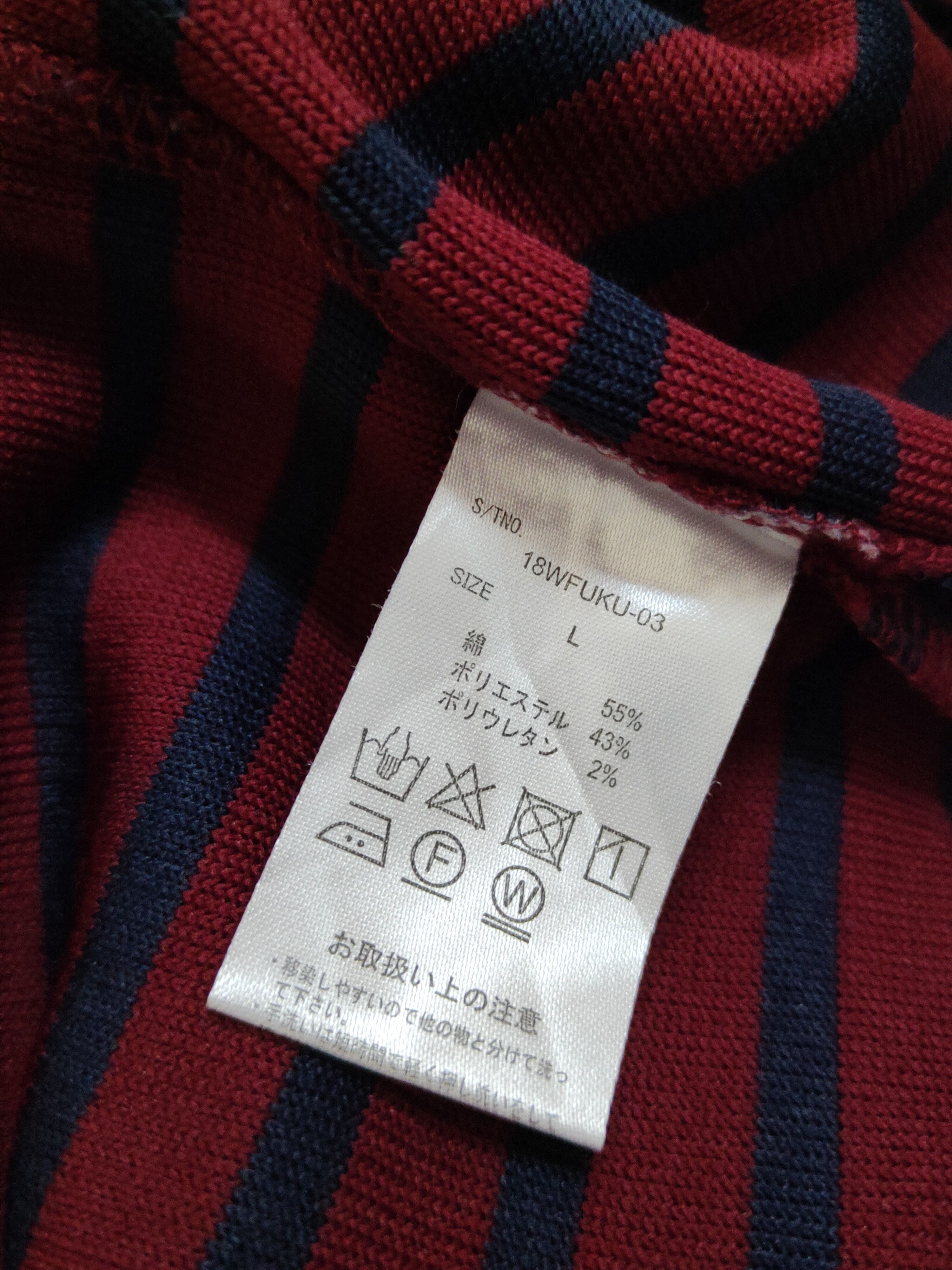 Global Work × Japanese Brand Global Work Navy Red stripe Knitwear Sweatshirts #W1554 Size L / US 10 / IT 46 - 11 Thumbnail