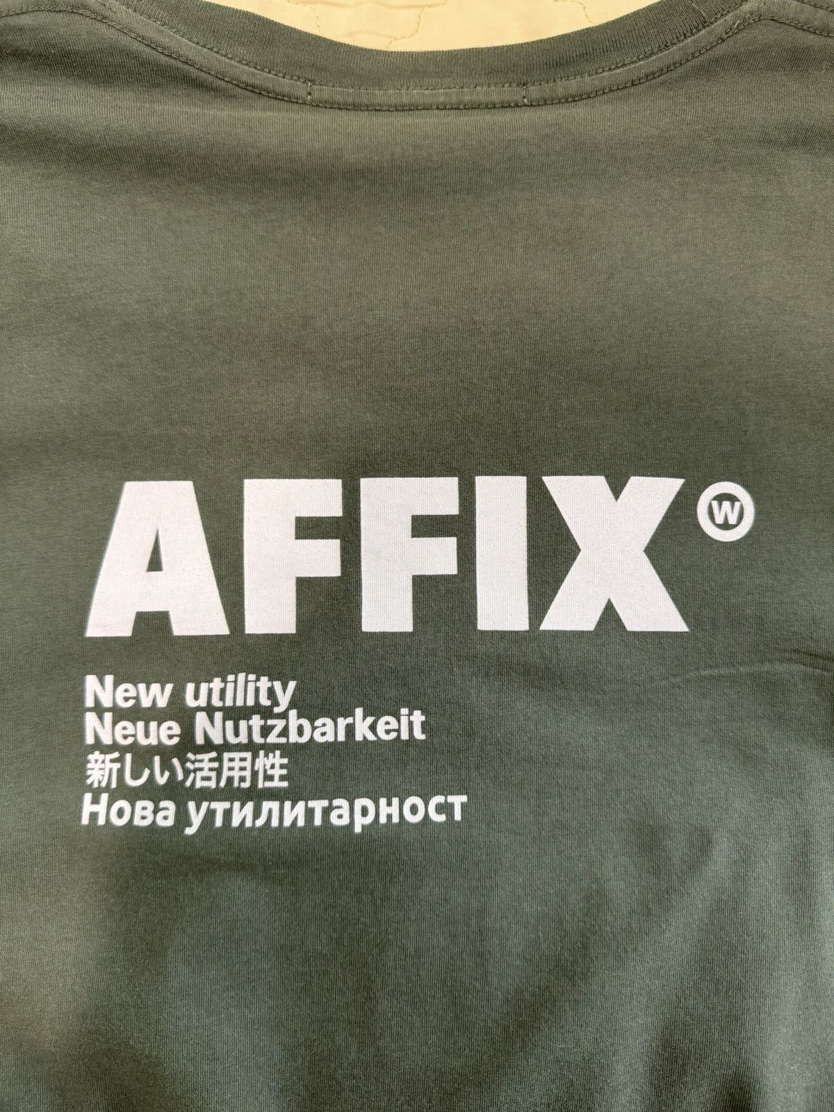 AFFXWRKS Affix Works Affix Logo Utility T-Shirt Green Size Large Size US L / EU 52-54 / 3 - 4 Thumbnail